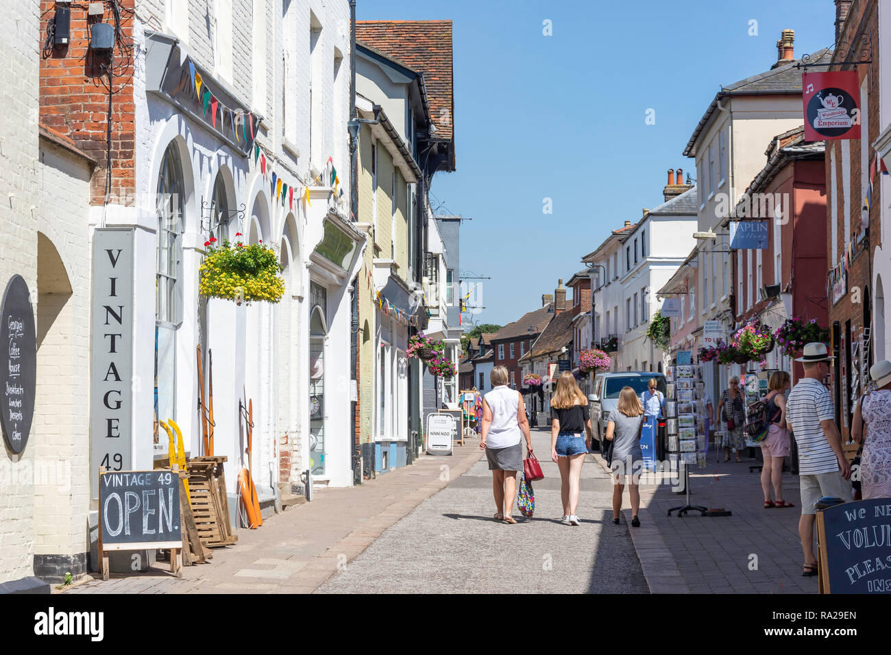 Thoroughfare, Woodbridge, Suffolk, England, United Kingdom Stock Photo