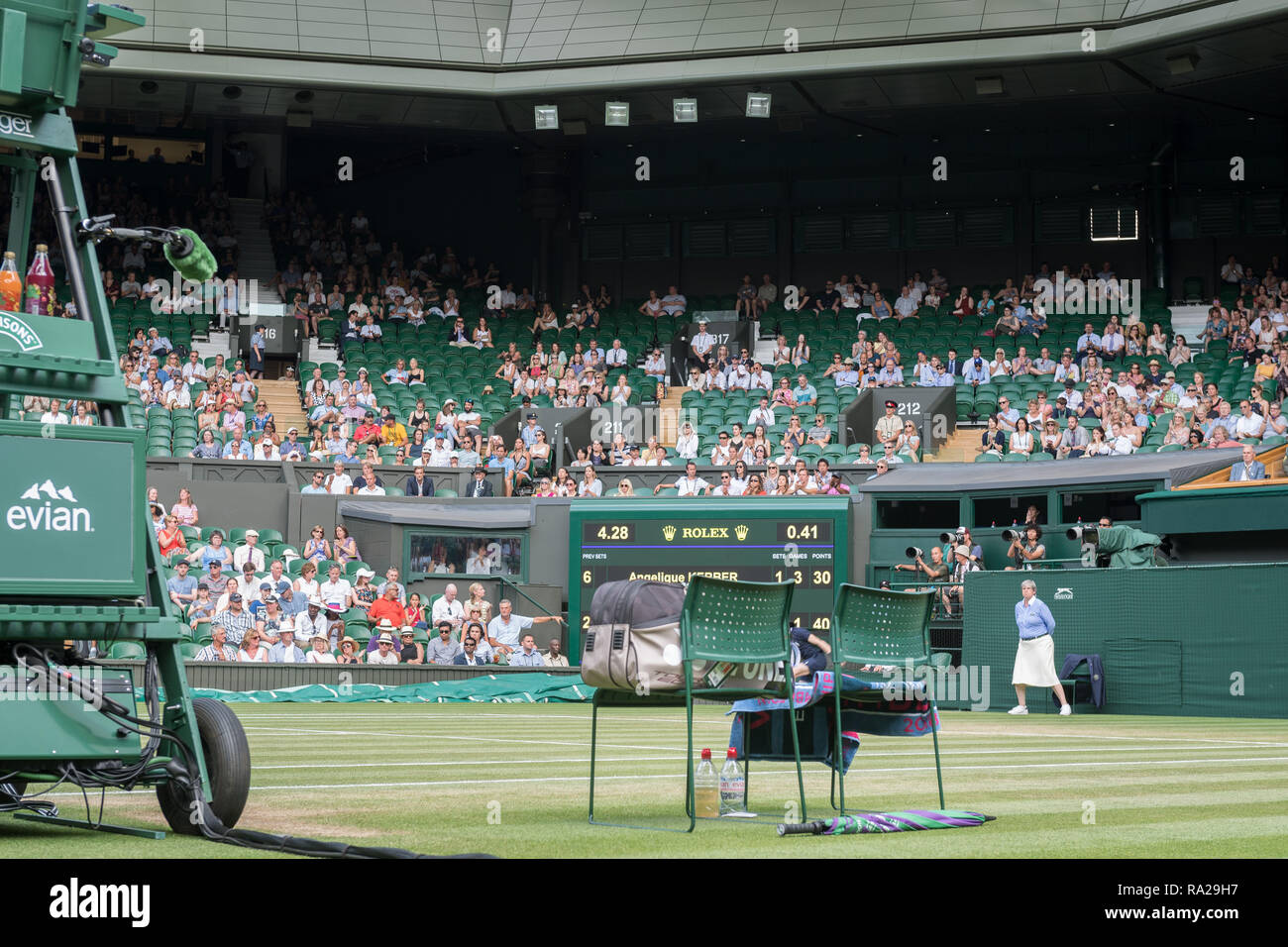 07 July 2018.  The Wimbledon Tennis Championships 2018 held at The All England Lawn Tennis and Croquet Club, London, England, UK.    ENGLAND TENNIS Wh Stock Photo
