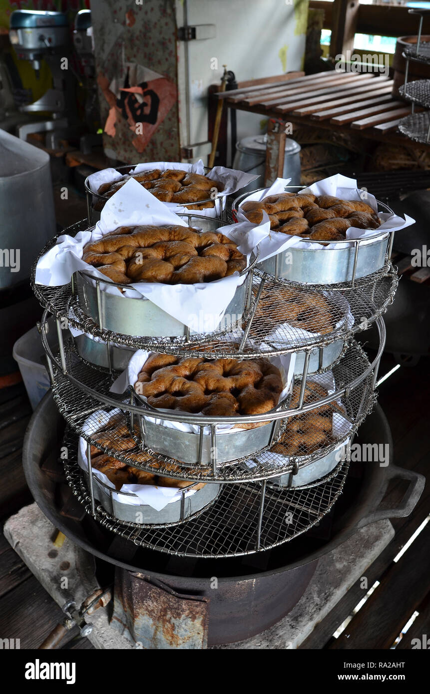 Famous local signature brown sugar bakery at Kampung Sungai Lima