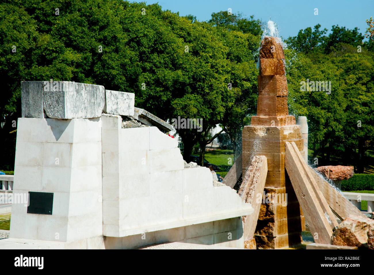Monument to the Overseas Combatants - Lisbon - Portugal Stock Photo