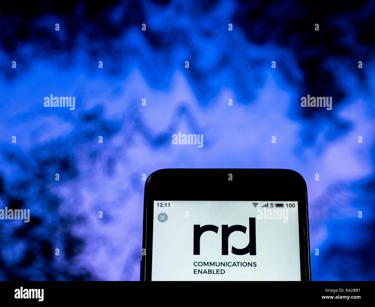 RR Donnelley Printing company logo seen displayed on smart phone Stock ...