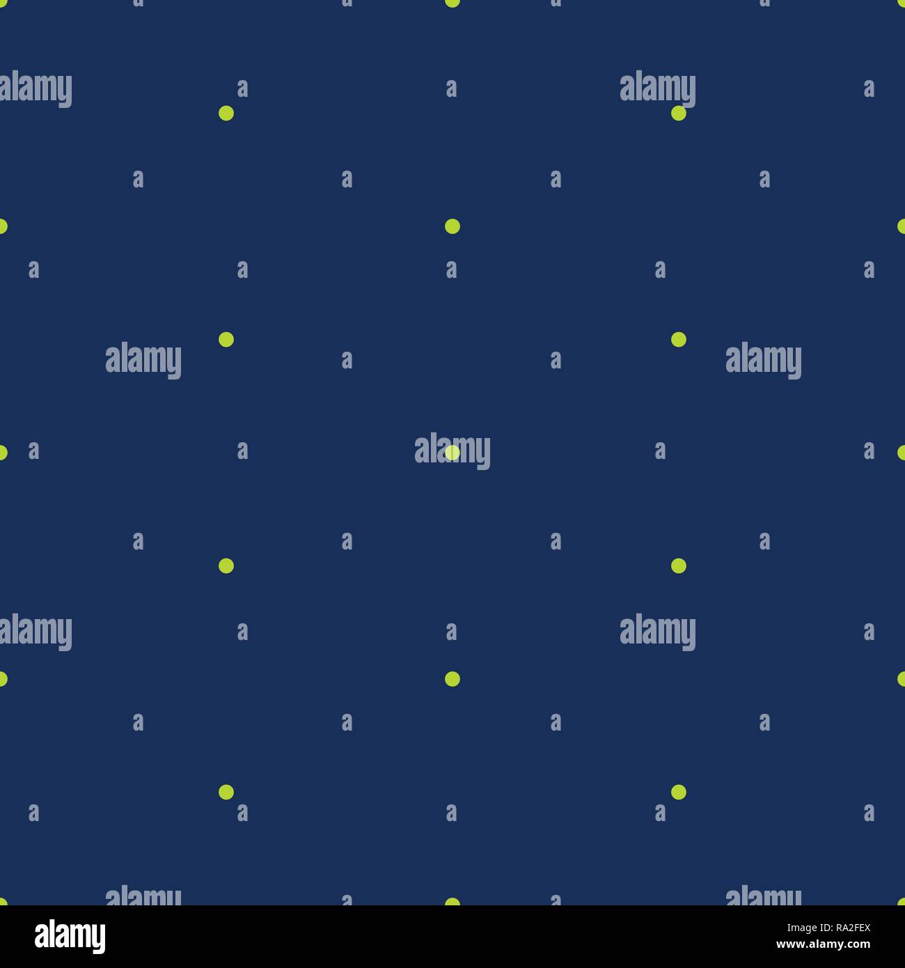 Vector tiny small lime polka dots repeat seamless pattern background. Stock Vector