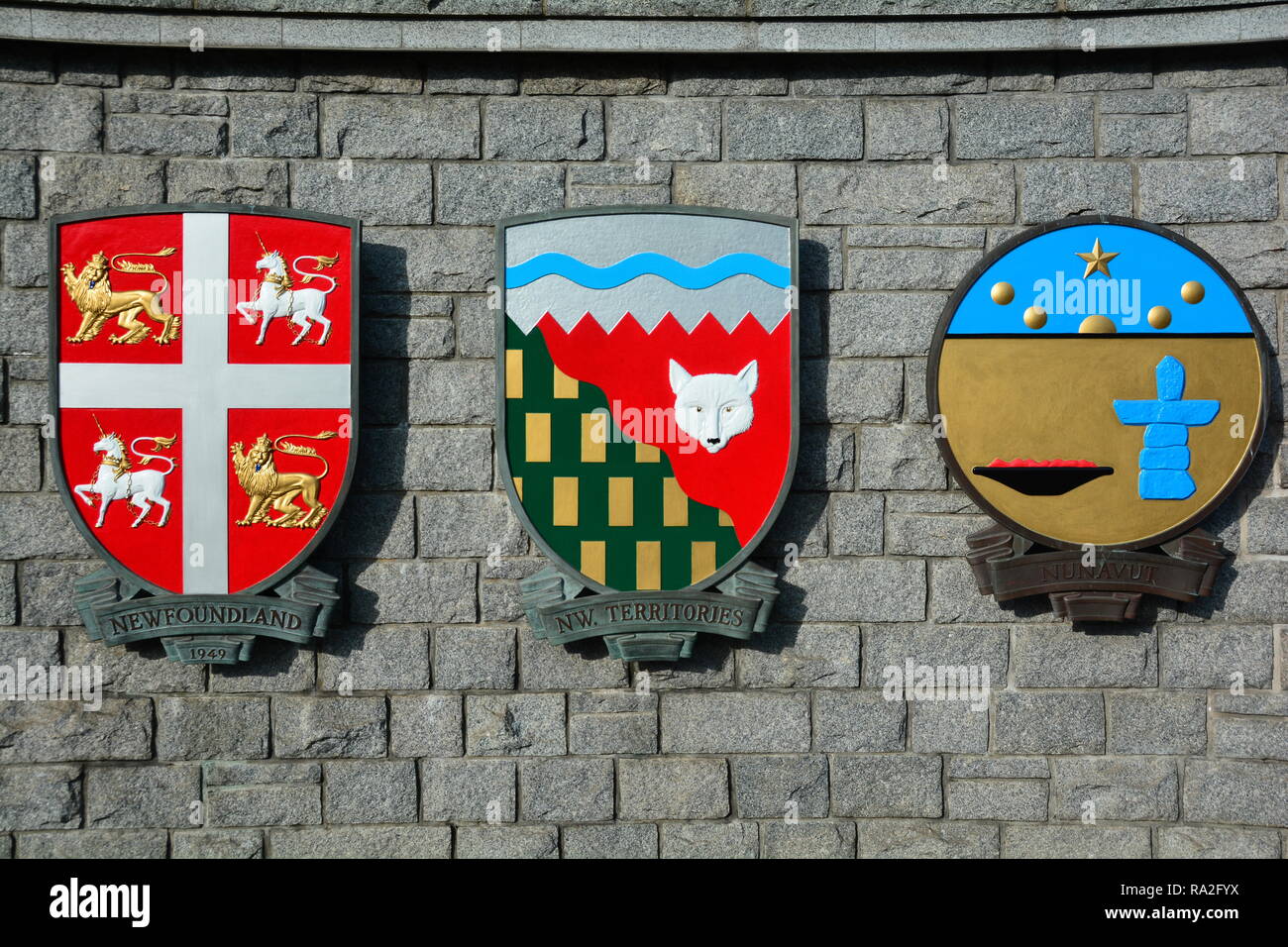 Coats of arms for the Canadian province of Newfoundland,Northwest