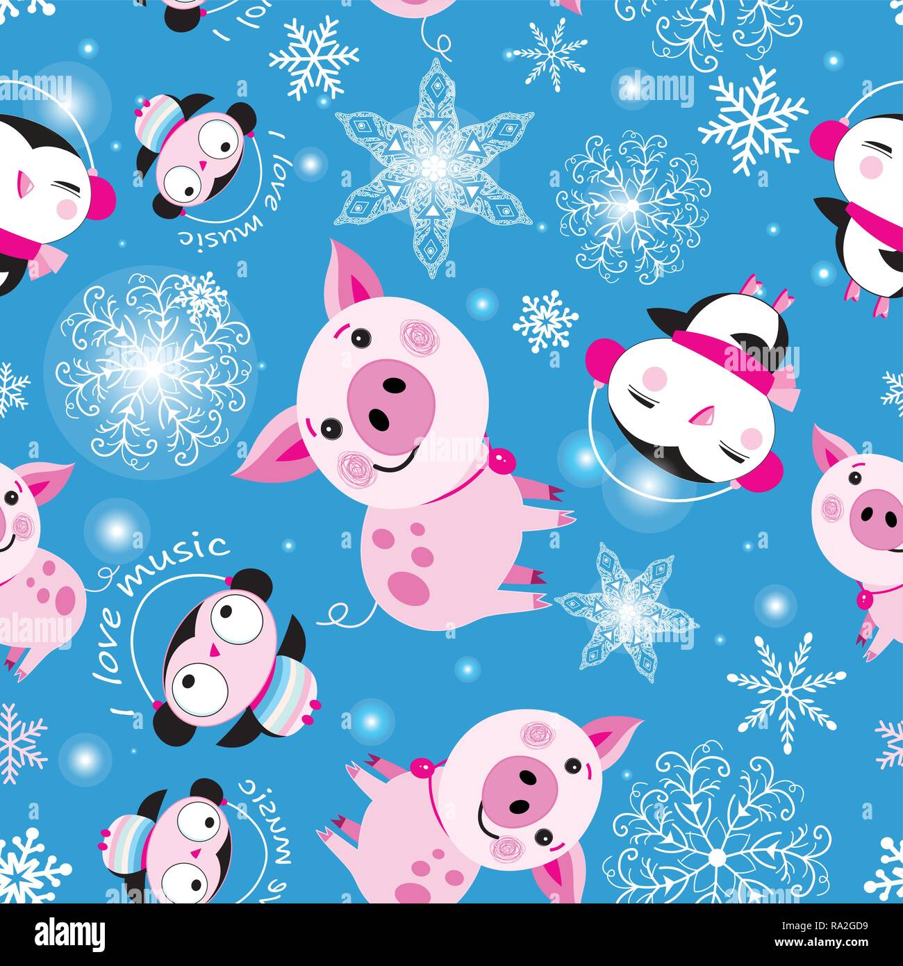 Christmas pig illustrations hires stock photography and images Alamy