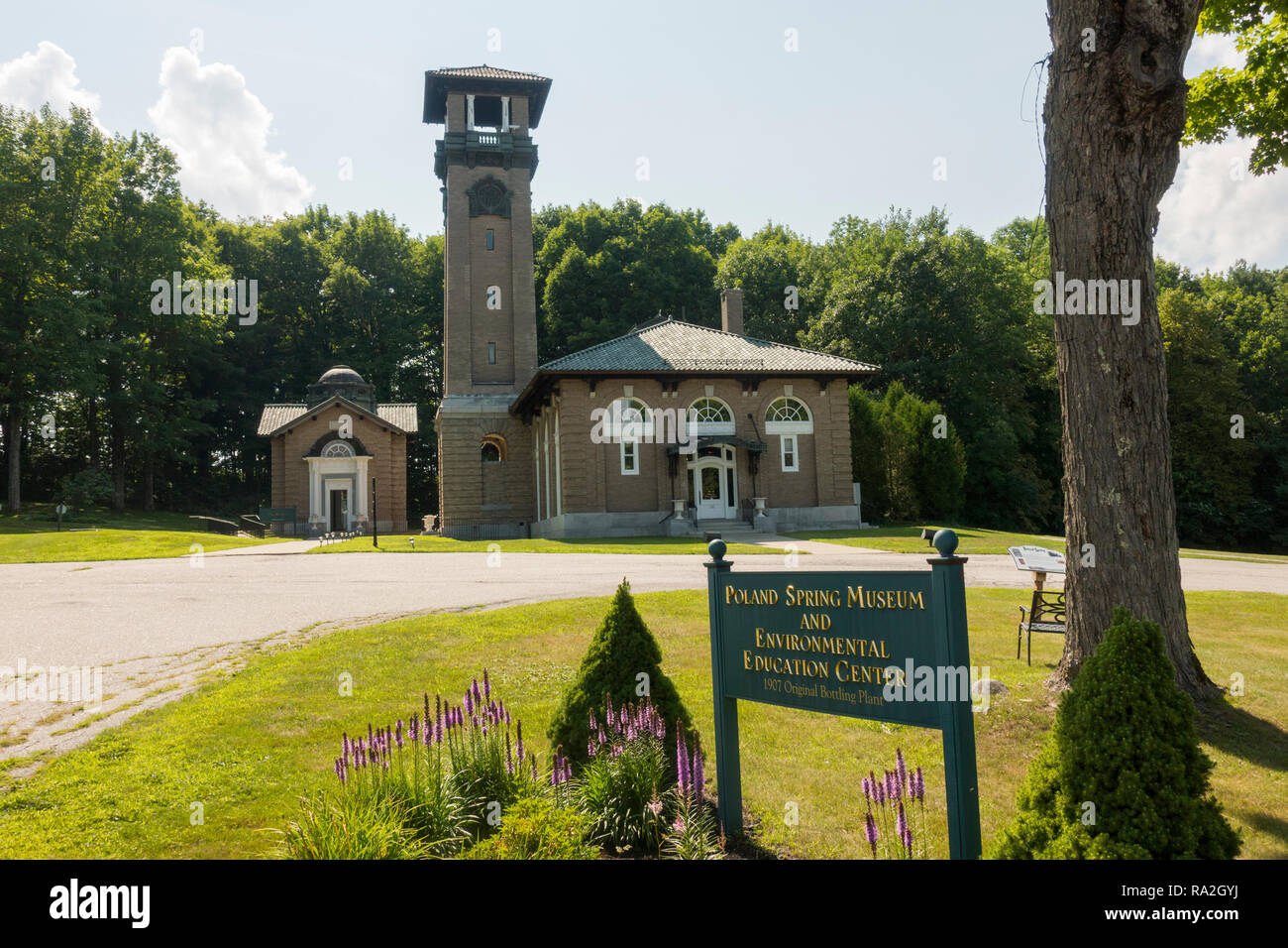 Poland Spring museum and environmental education center Maine Stock