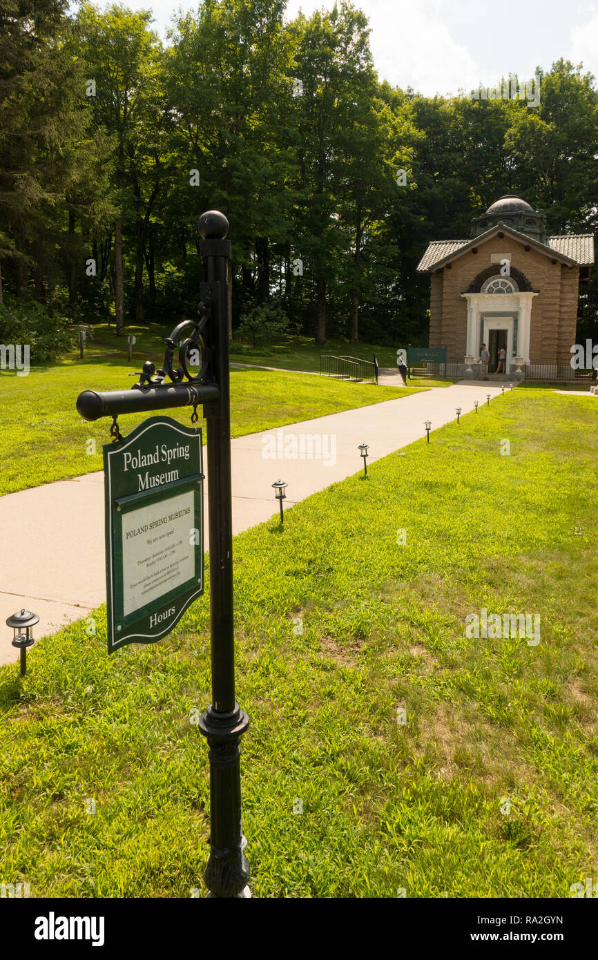 Poland Spring museum and environmental education center Maine Stock