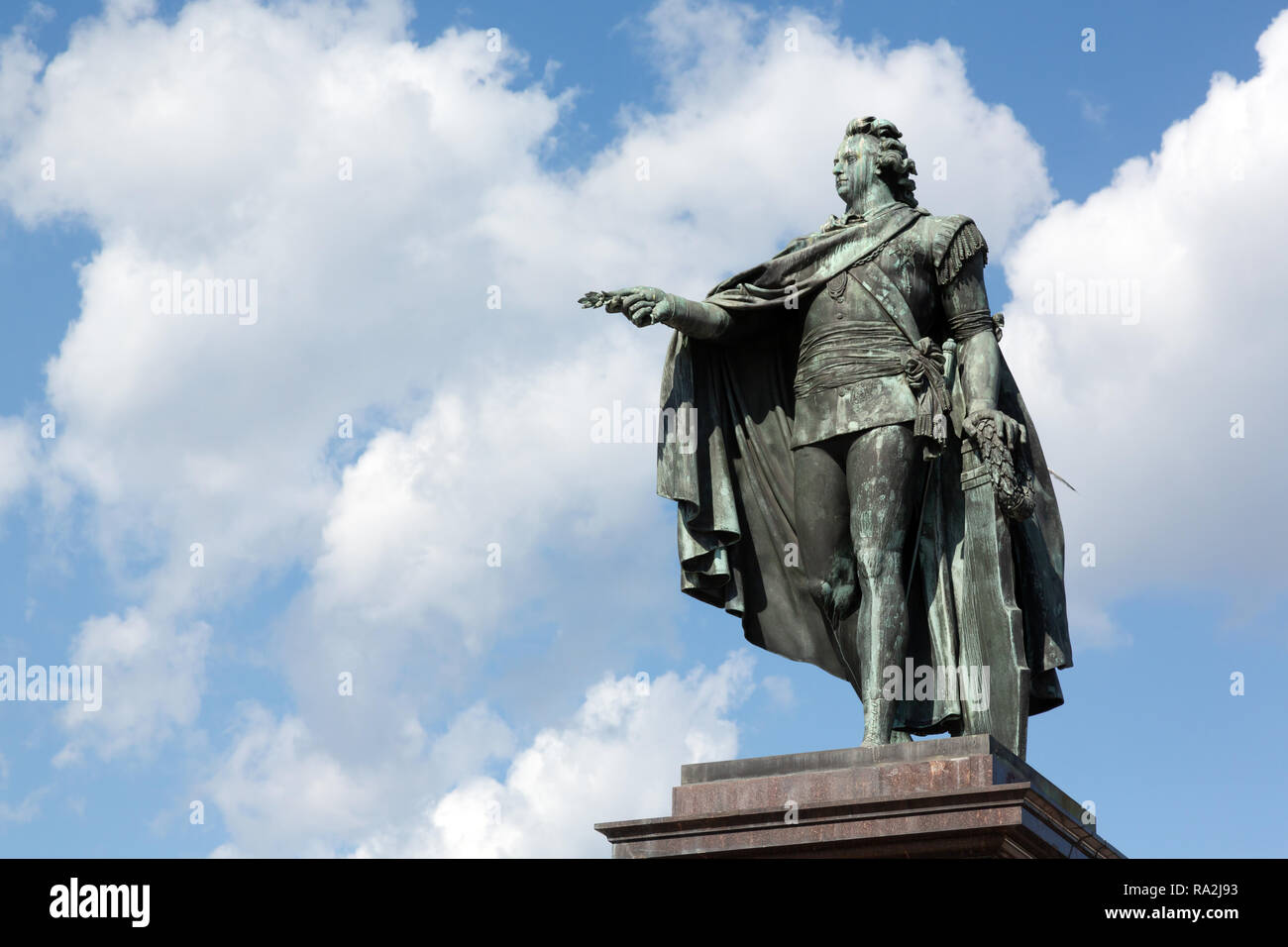 Statue of Gustaf III, Stockholm, Sweden Stock Photo