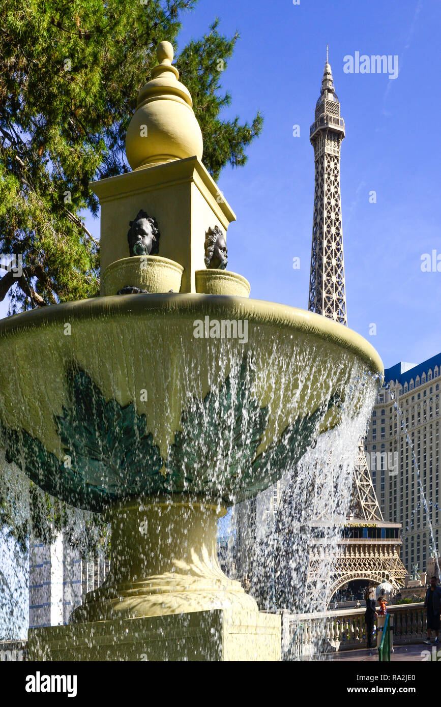 The Paris Hotel and Casino in Las Vegas, Nevada Shown in Portrait View  Stock Photo - Alamy