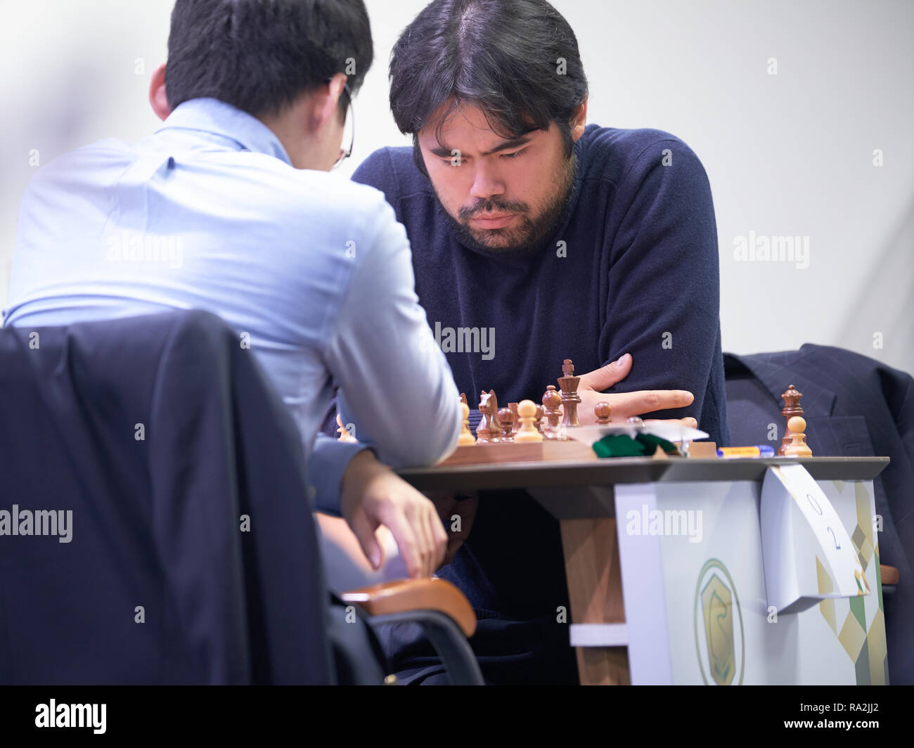 St. Petersburg, Russia - December 30, 2018: Grandmaster Hikaru