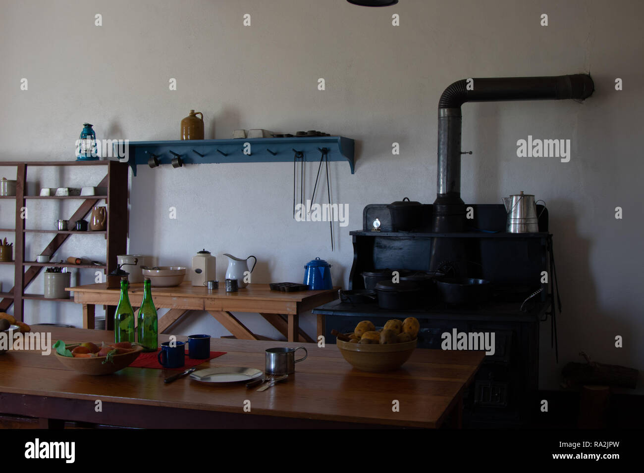 Kitchen Fort Sisseton Stock Photo Alamy