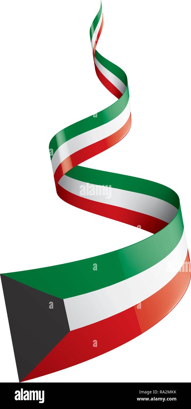 Download Kuwait flag, vector illustration on a white background ...