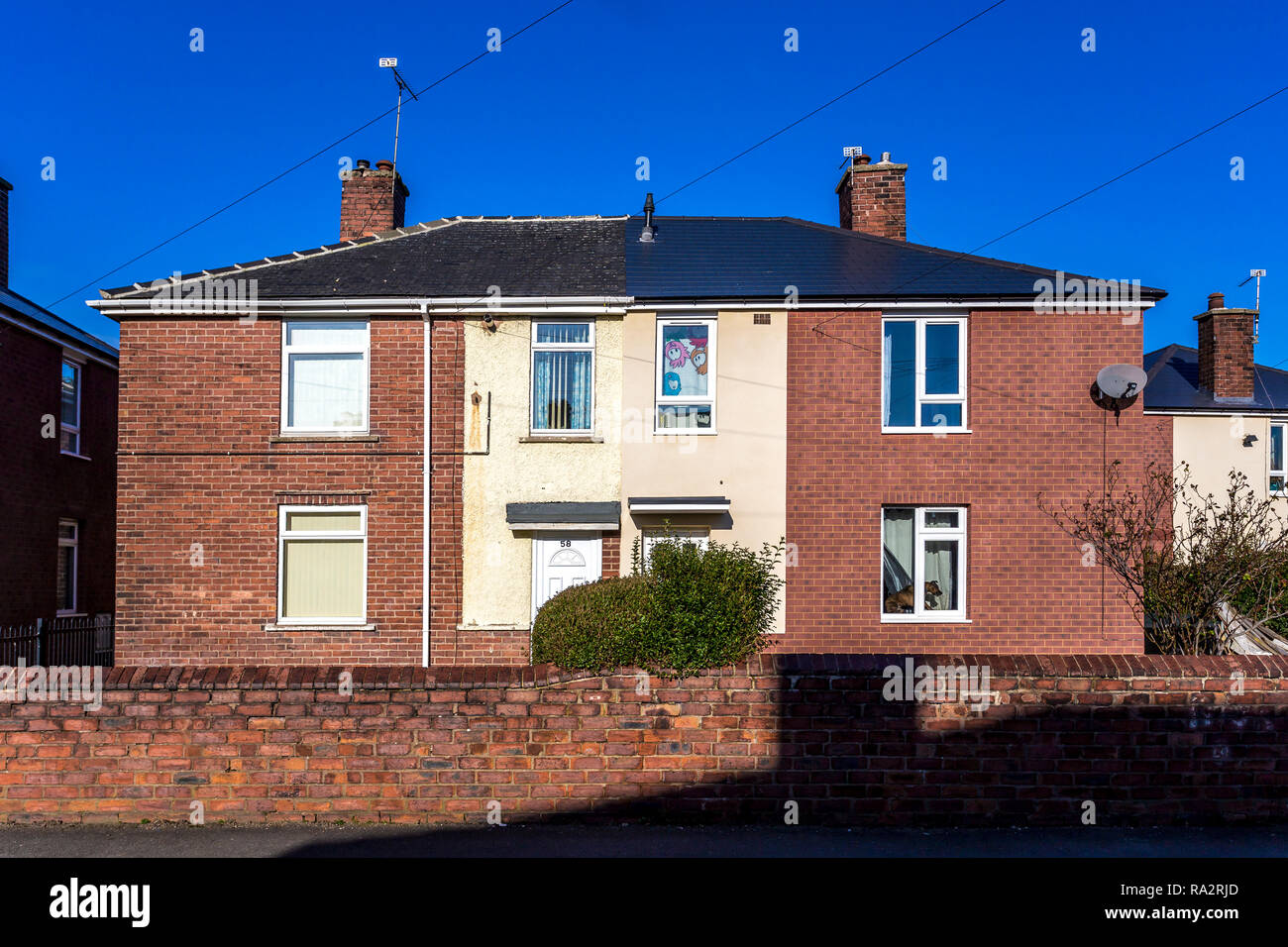 Exterior wall insulation with slip brick cladding Stock Photo Alamy