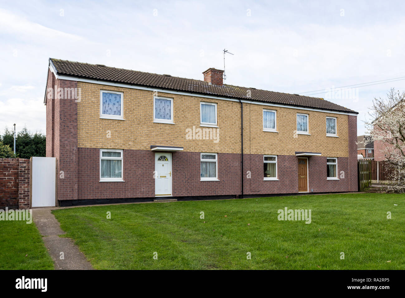 Exterior wall insulation with slip brick cladding Stock Photo Alamy
