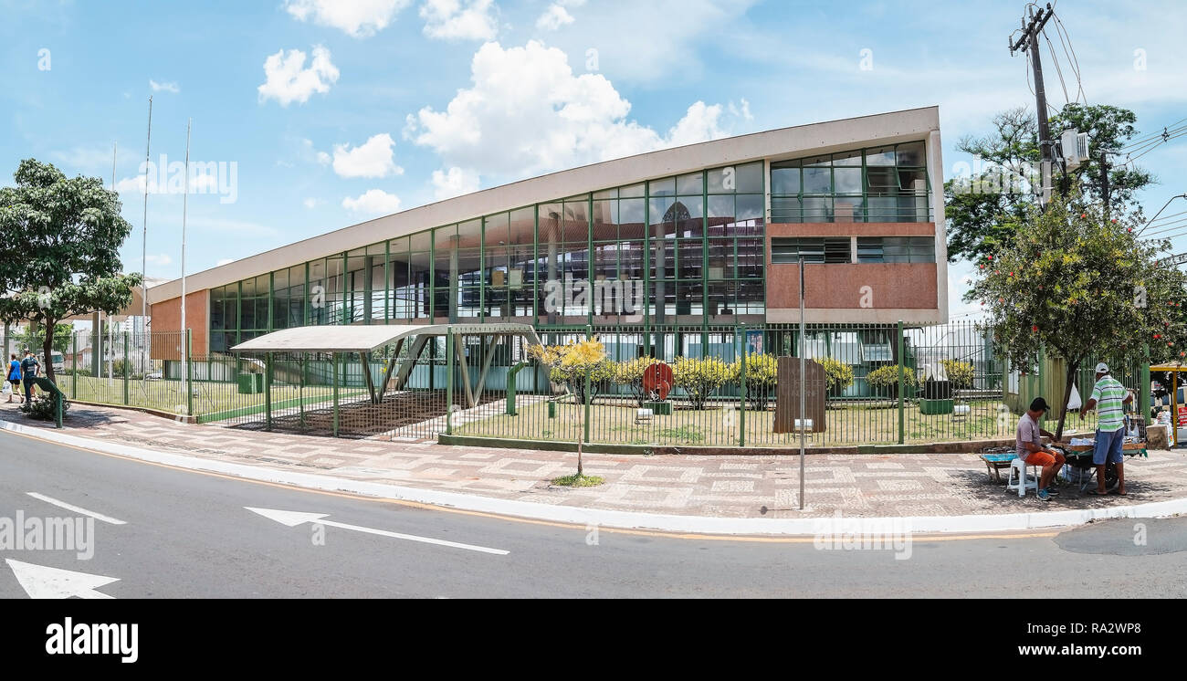 Londrina PR, Brazil December 12, 2018 Panoramic view of the art