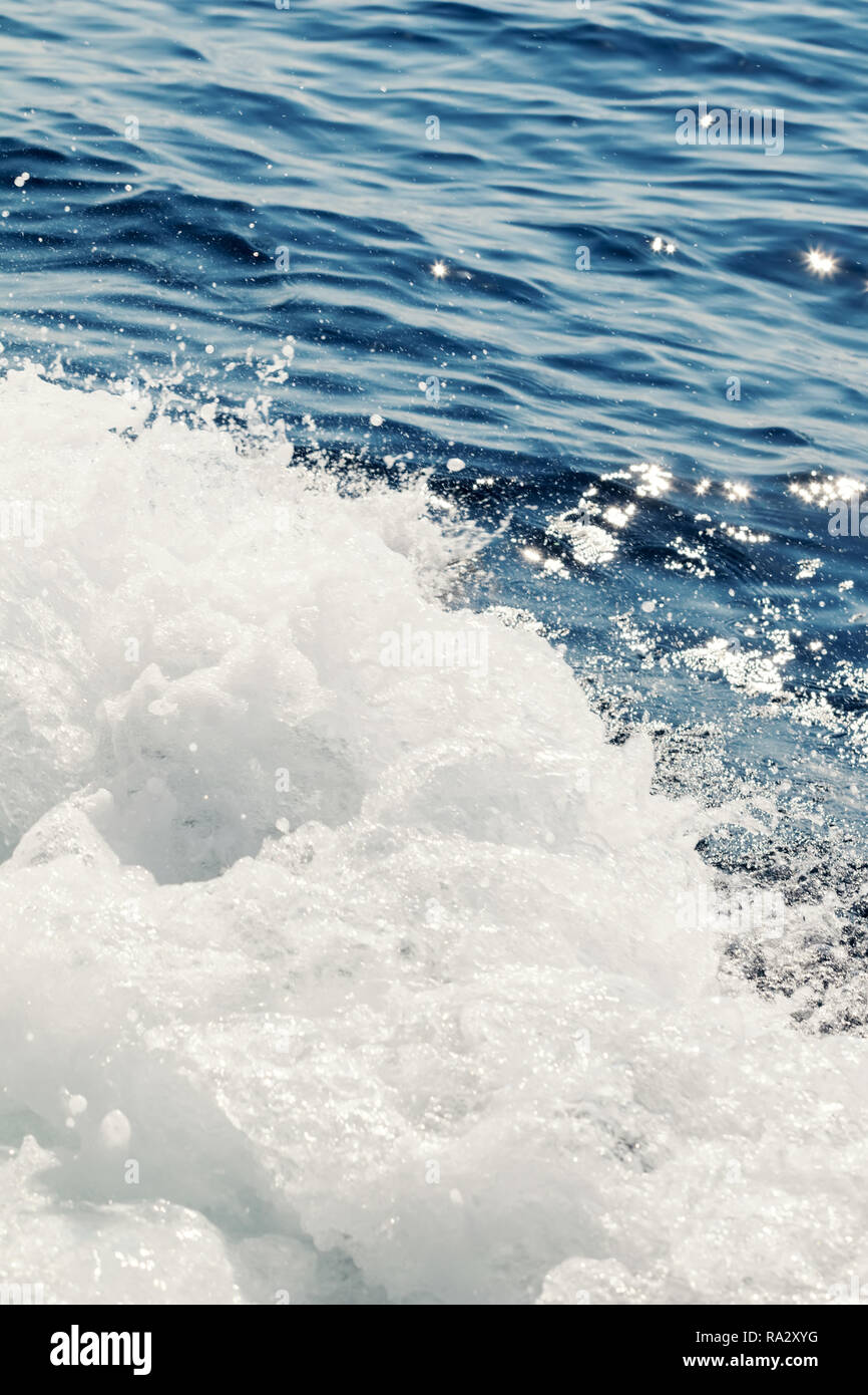 Ocean wave surface, crashing wave with foam on its top Stock Photo - Alamy