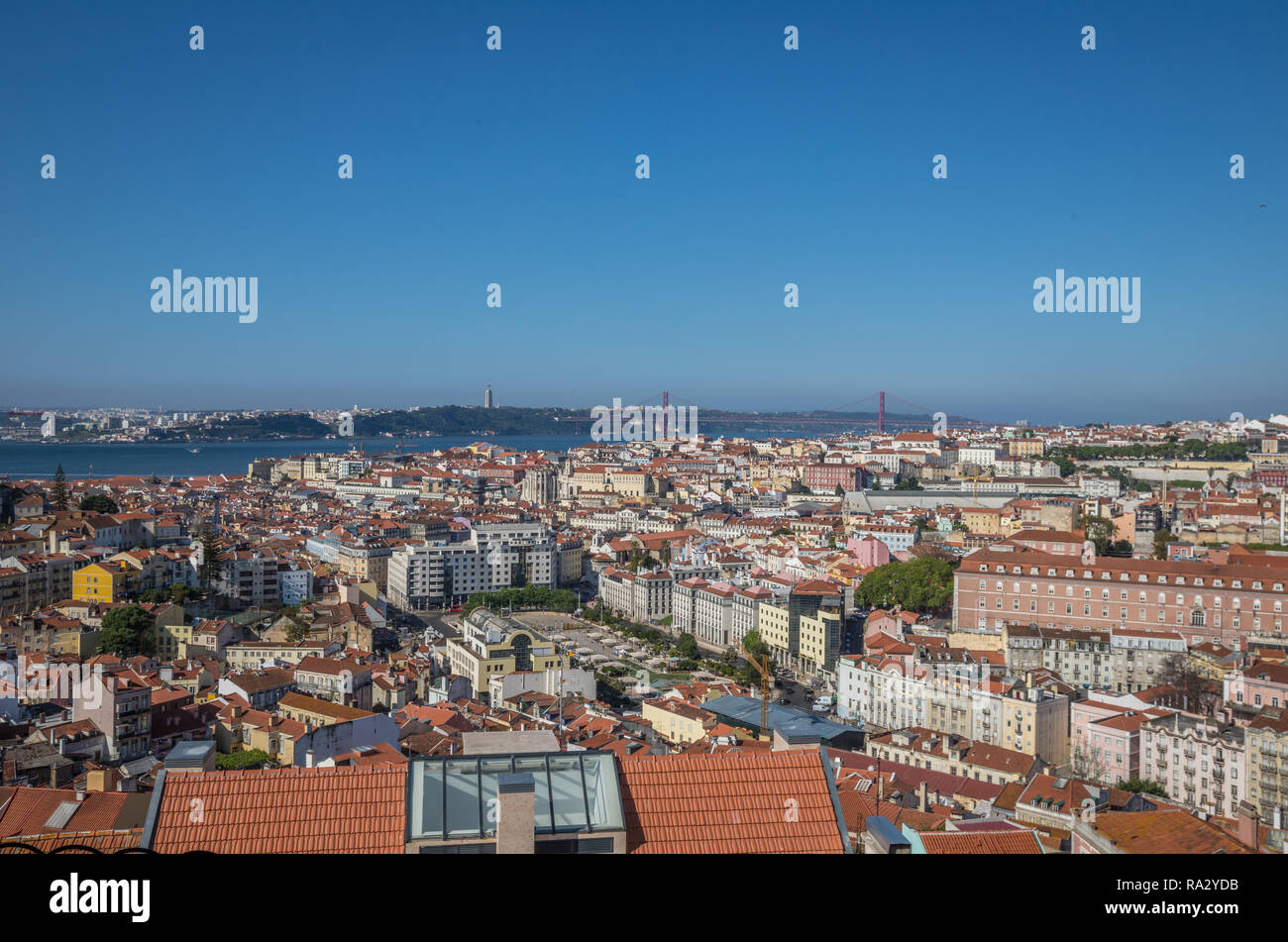 The city of Lisbon Stock Photo