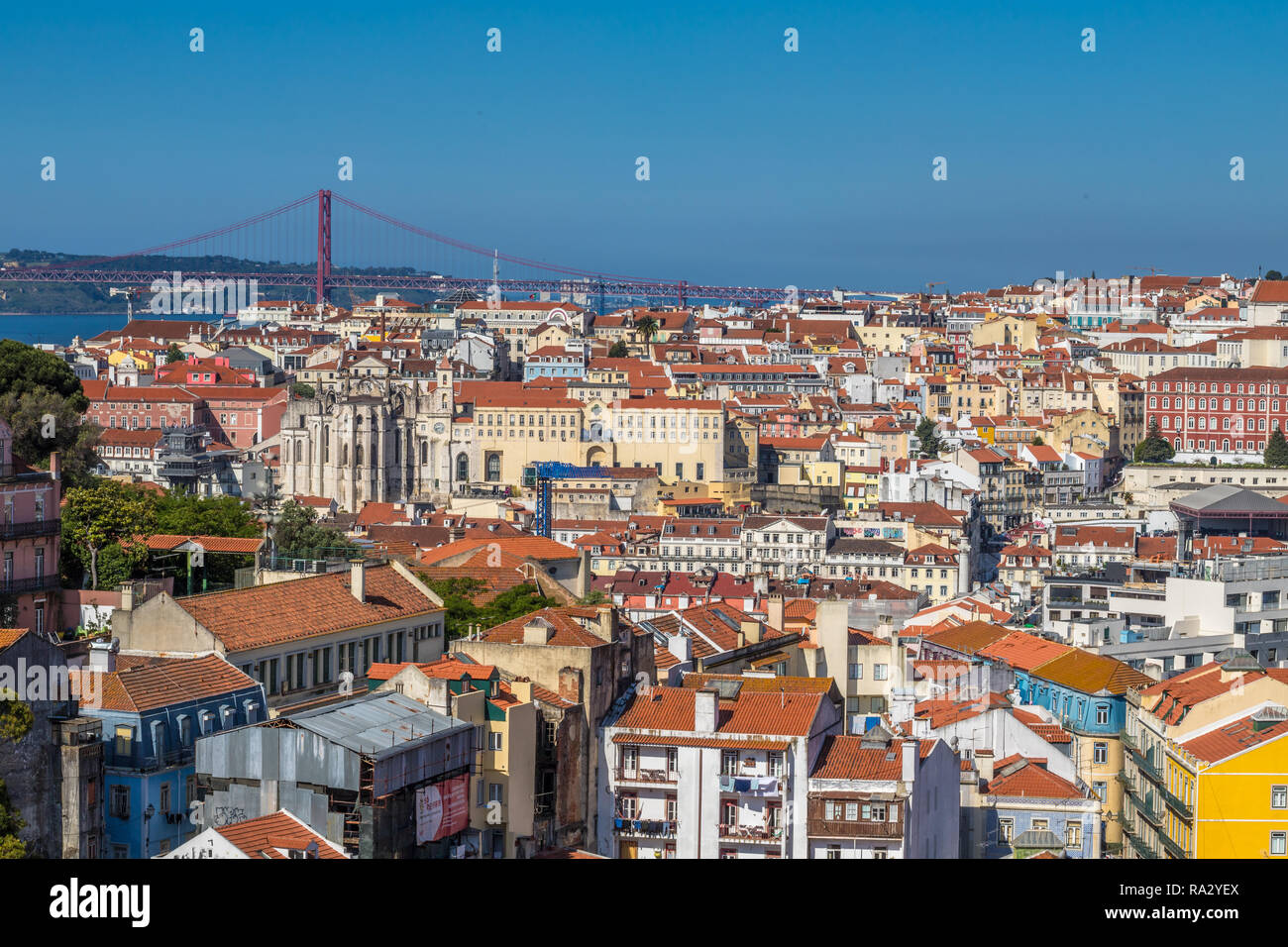 Nice view of Lisbon Stock Photo