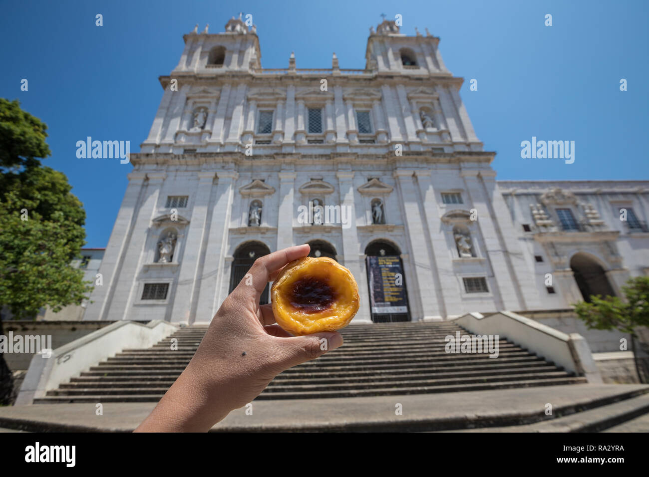 Pasteis de nata in Lisbon Stock Photo Alamy