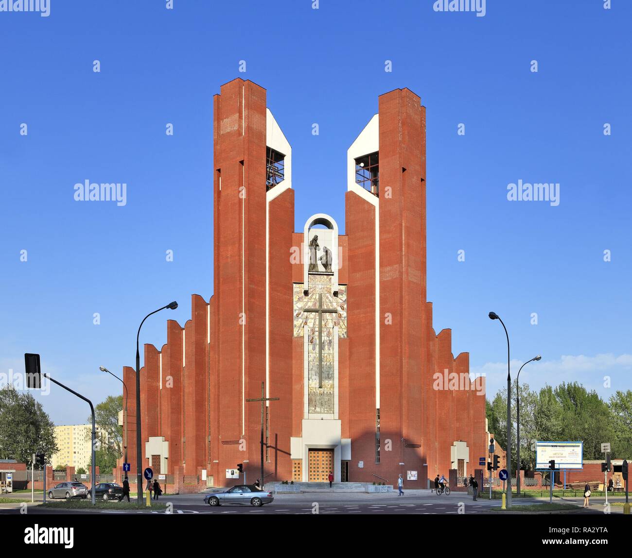Poland , Mazovia , Warsaw , Ursynow district , St. Thomas Apostle by Dereniowa street Stock Photo