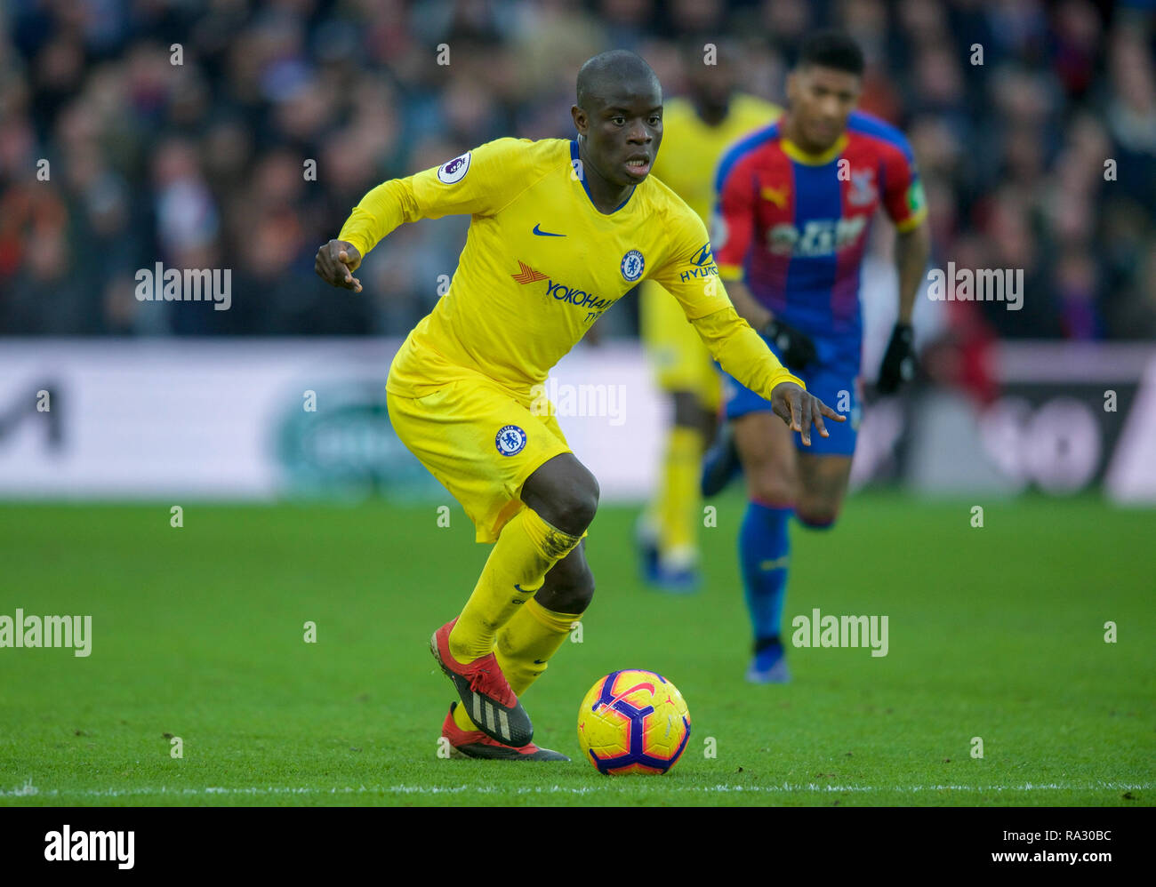 London, UK. 30th Dec, 2018. Ngolo KANTE of Chelsea during the Premier League match between Crystal Palace and Chelsea at Selhurst Park, London, England on 30 December 2018. Photo by Andrew Aleks. Credit: Andrew Rowland/Alamy Live News Stock Photo