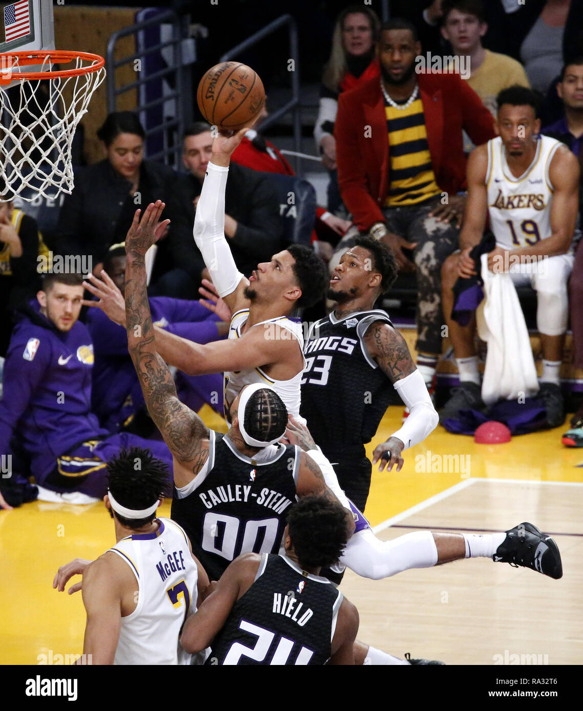 Los Angeles California Usa 30th Dec 18 Los Angeles Lakers Josh Hart 3 Goes To Basket While Defended By Sacramento Kings Willie Cauley Stein 00 And Ben Mclemore 23 During An Nba Basketball Los Angeles California Usa 30th Dec 18 Los Angeles Lakers Josh Hart 3 Goes To Basket While Defended By Sacramento Kings Willie Cauley Stein 00 And Ben Mclemore 23 During An Nba Basketball