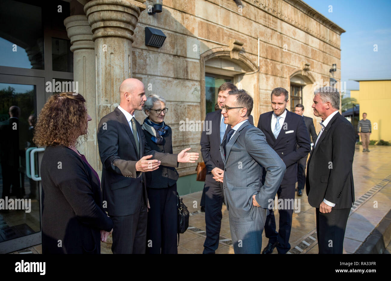 Erbil, Iraq. 19th Dec, 2018. Heiko Maas (SPD, M), Foreign Minister