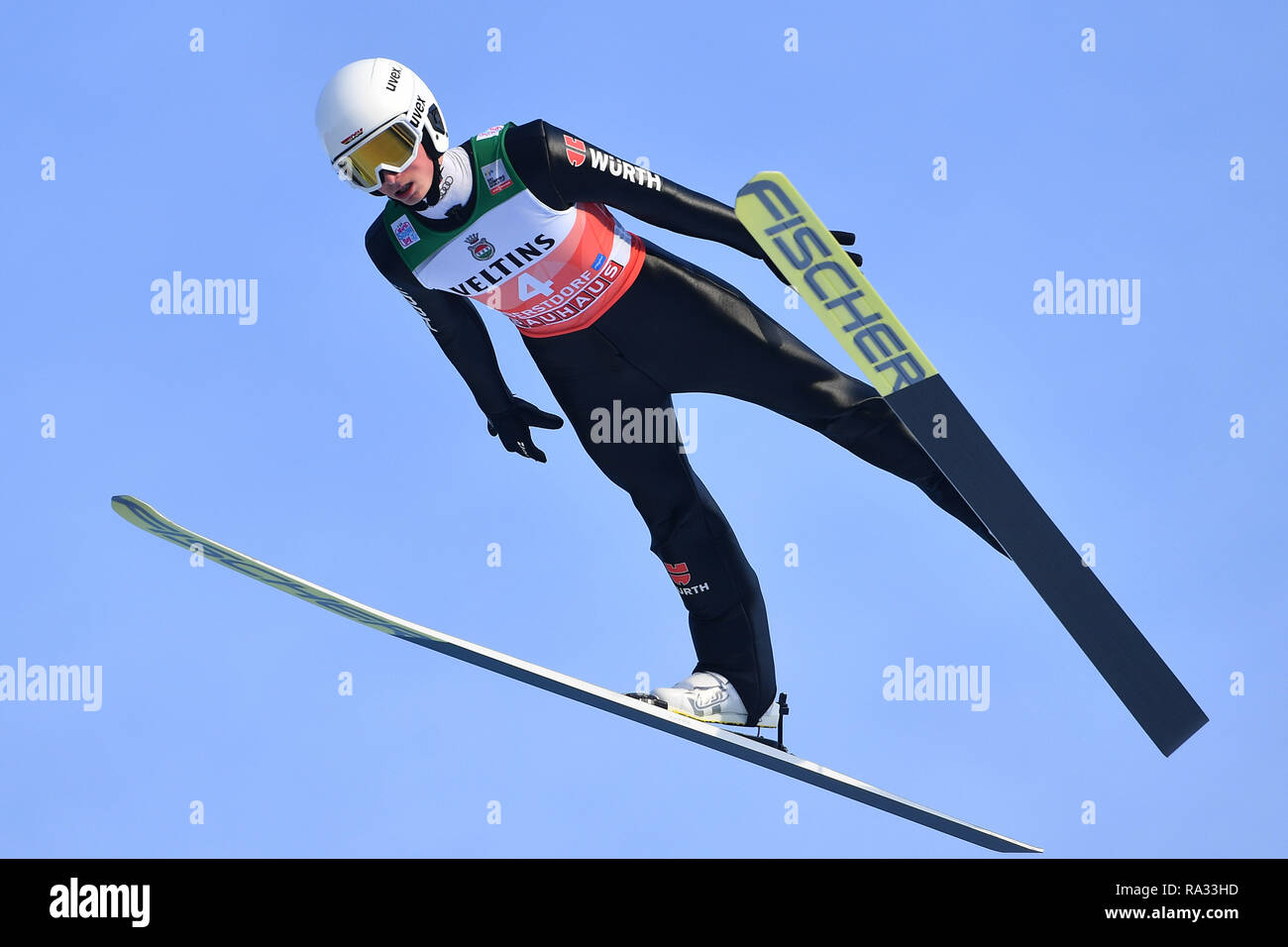 Oberstdorf Deutschland 29th Dec 18 Moritz Baer Ger Jump Action Single Action Single Image Cut Out Oberstdorf Deutschland 29th Dec 18 Moritz Baer Ger Jump Action Single Action Single Image Cut Out