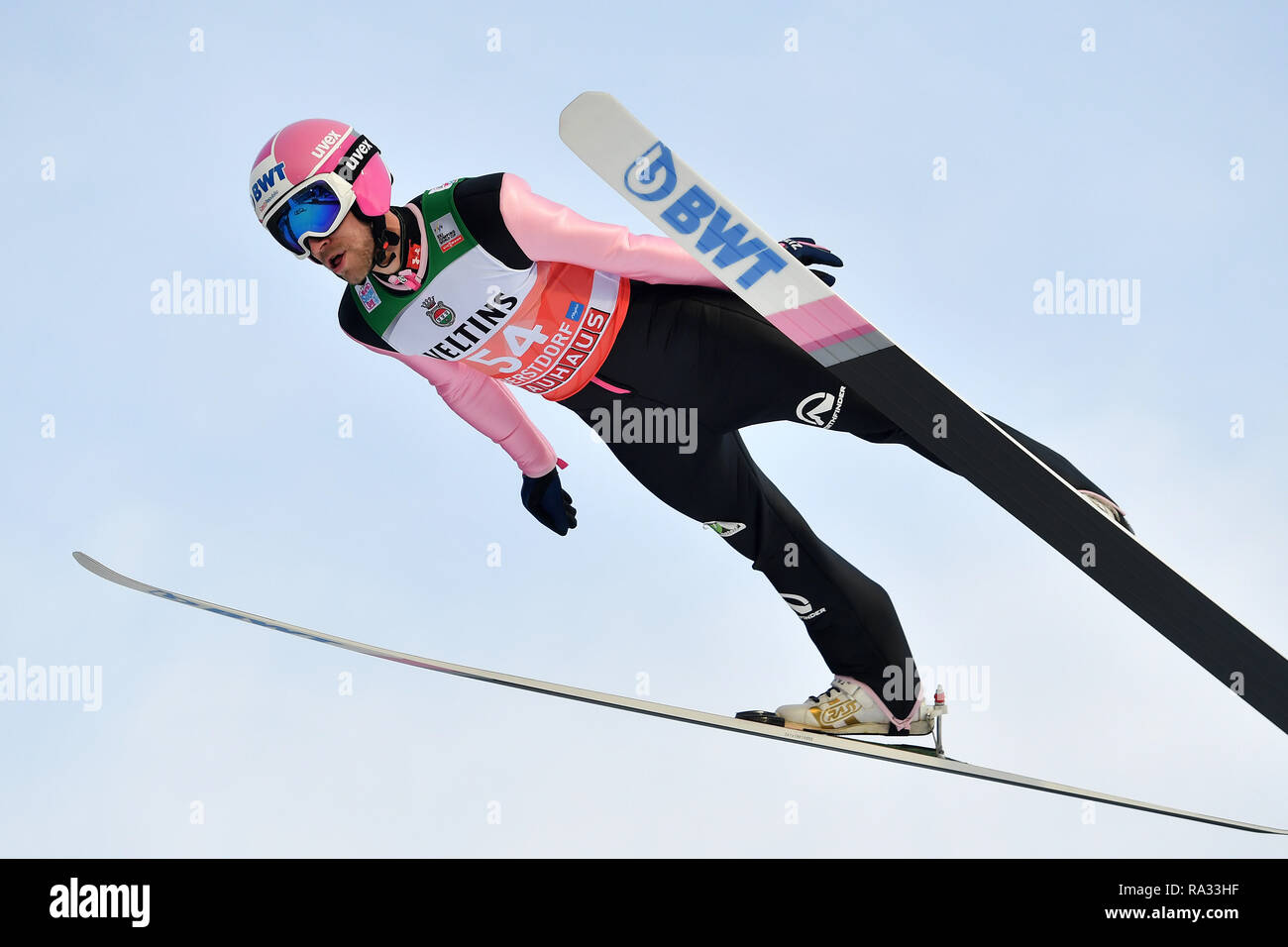 Oberstdorf Deutschland 29th Dec 18 Roman Koudelka Cze Jump Action Single Action Frame Cut Out Full Oberstdorf Deutschland 29th Dec 18 Roman Koudelka Cze Jump Action Single Action Frame Cut Out Full