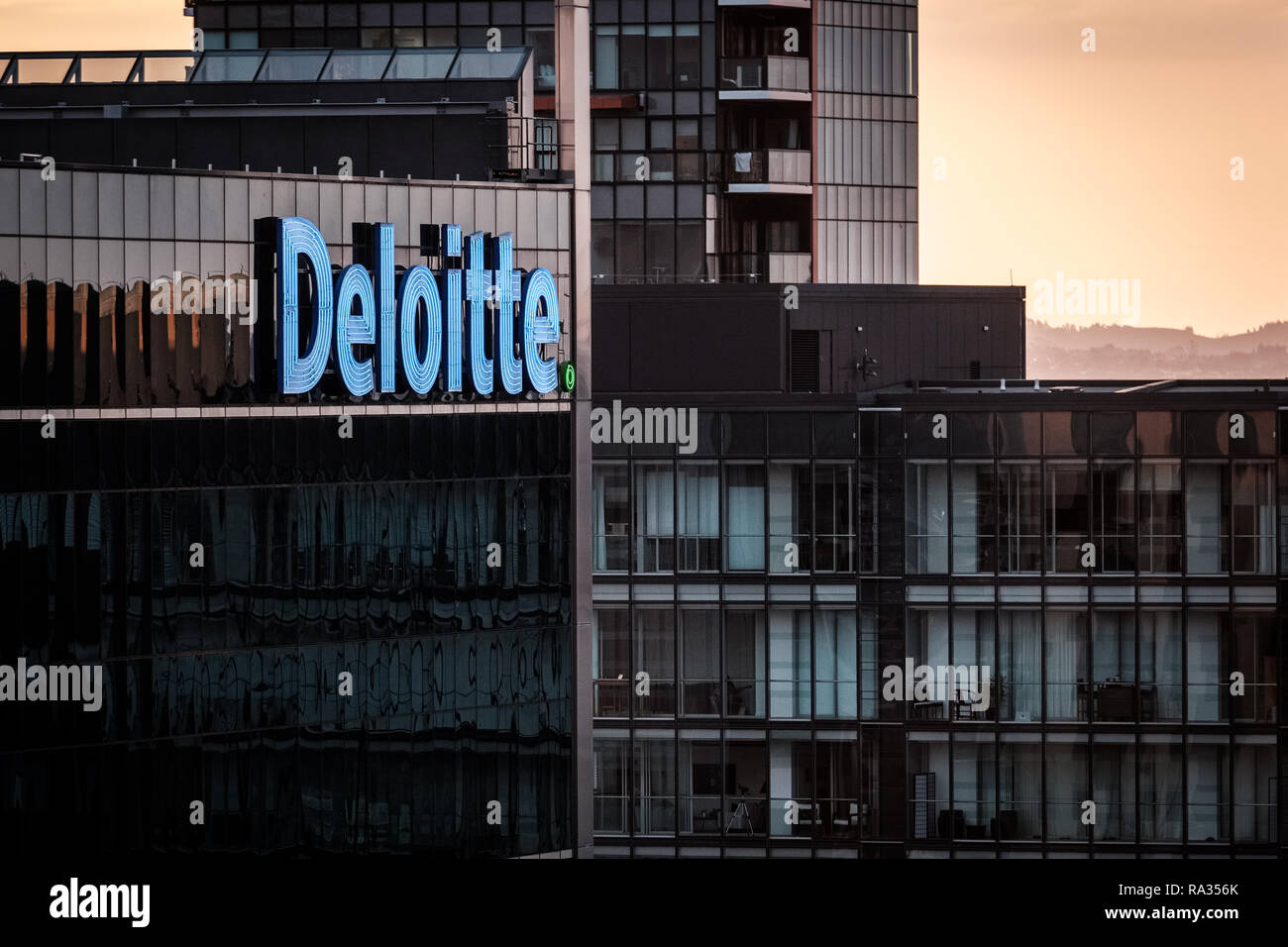 Auckland, New Zealand. 17th Dec, 2018. Logo of accounting organization Deloitte seen in Auckland, New Zealand. Credit: Hendrik Osula/SOPA Images/ZUMA Wire/Alamy Live News Stock Photo