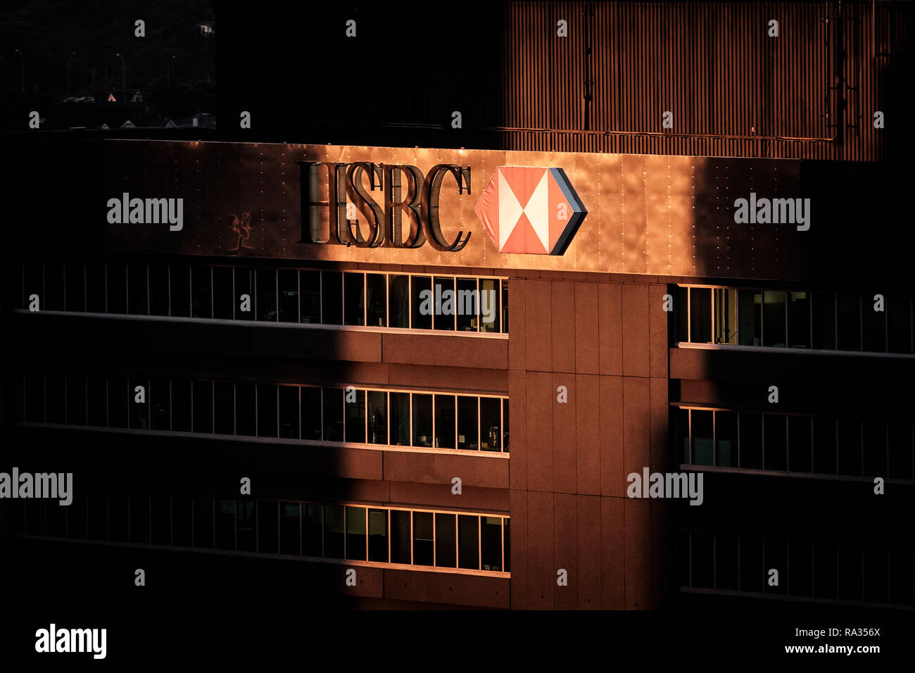 Auckland, New Zealand. 17th Dec, 2018. Logo of multinational bank HSBC seen in Auckland, New Zealand. Credit: Hendrik Osula/SOPA Images/ZUMA Wire/Alamy Live News Stock Photo