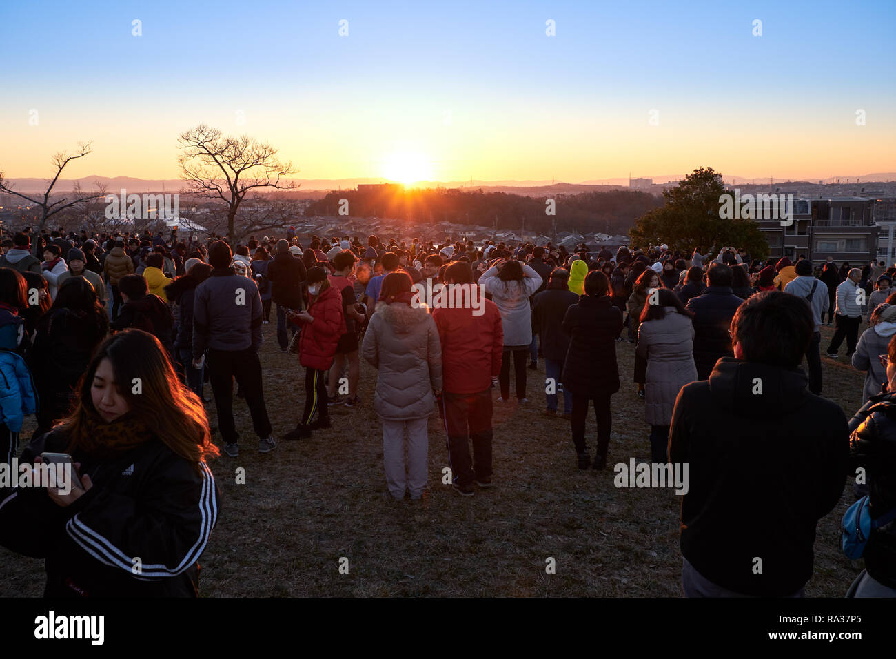 Japan sunrise new year hi-res stock photography and images - Alamy