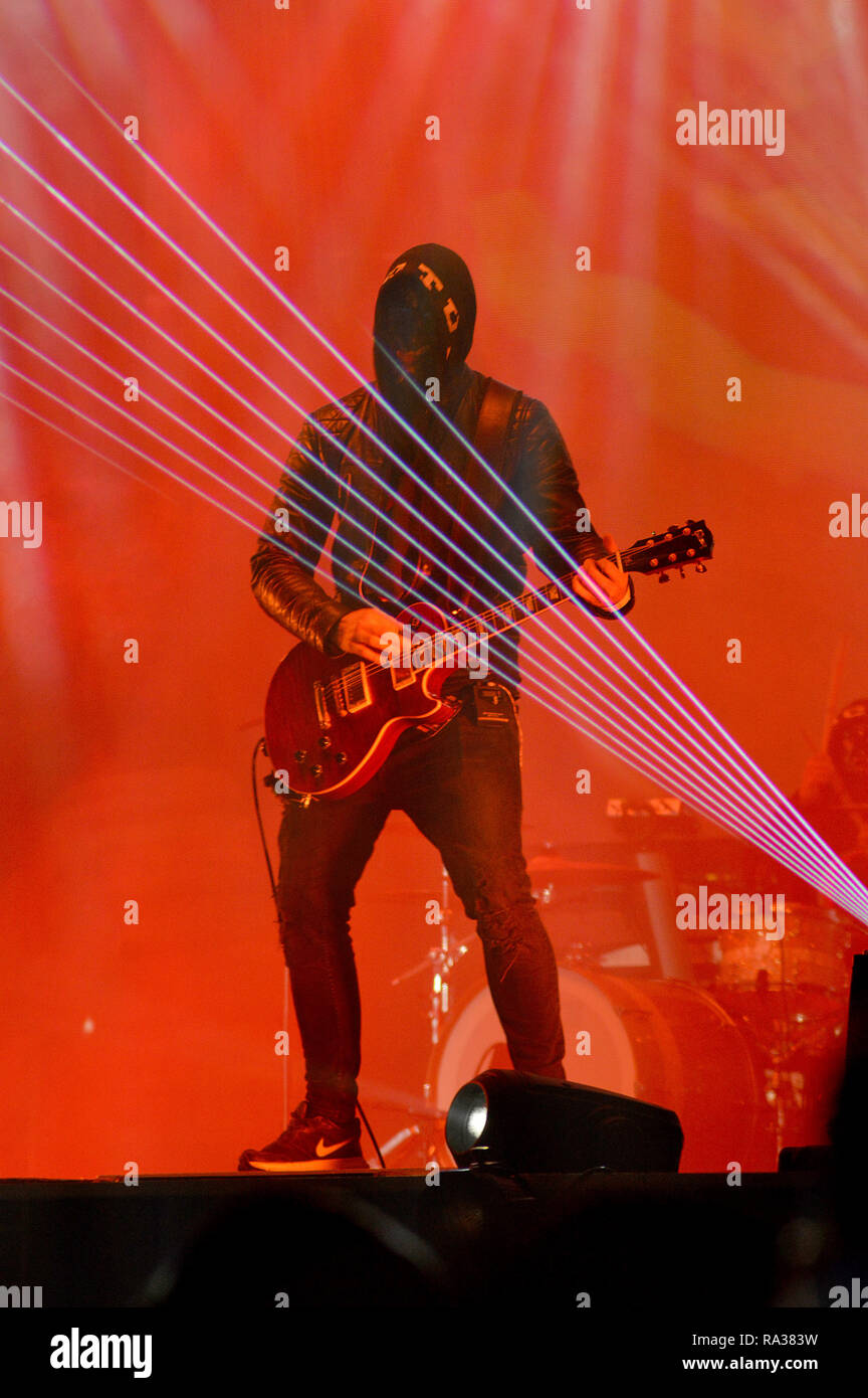 Bucharest, Romania. 31st Dec 2018. Carla's Dreams on stage at Piata