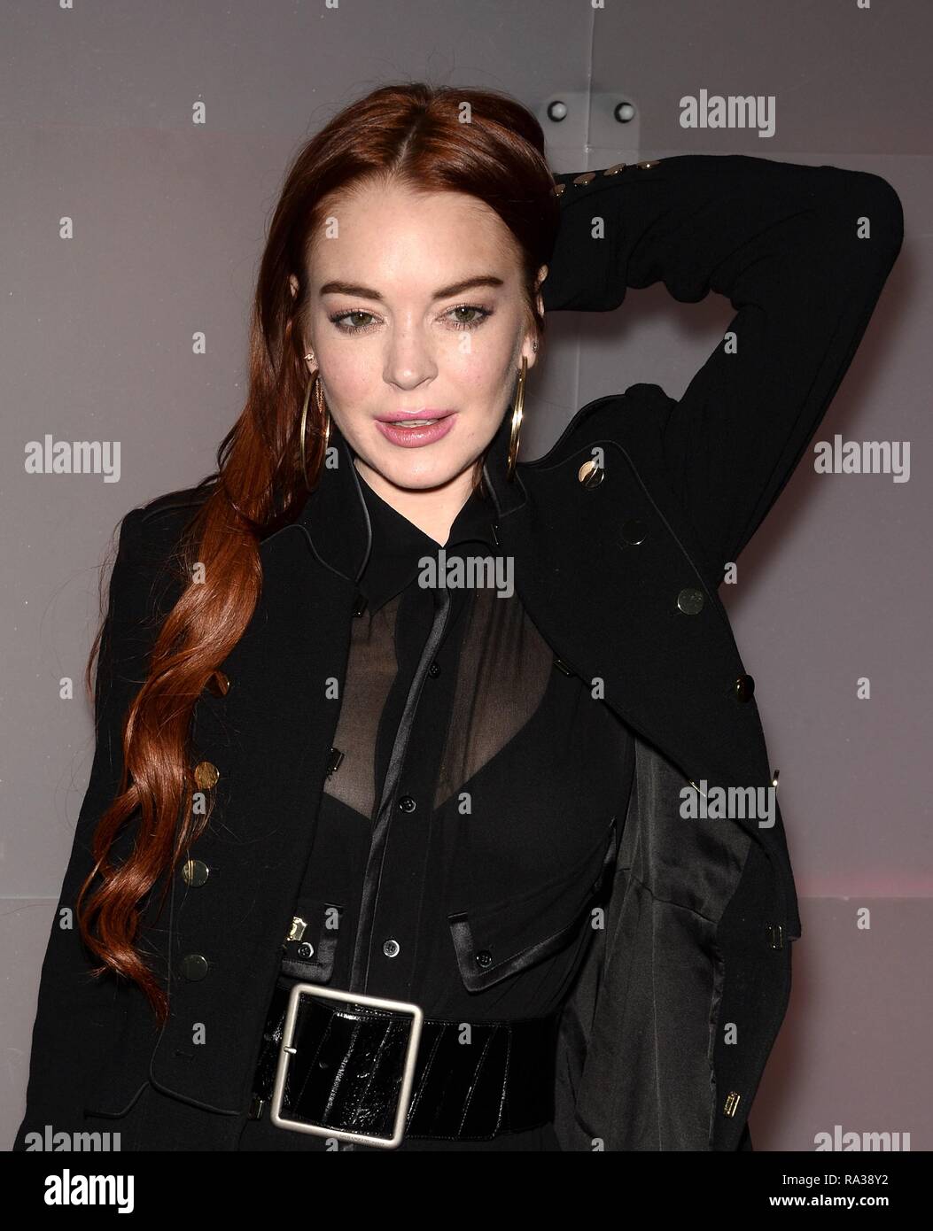 New York, NY, USA. 31st Dec, 2018. Lindsay Lohan at arrivals for The