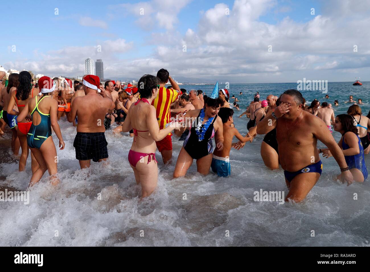 Promenade On Barceloneta Beach Editorial Photo Image Of