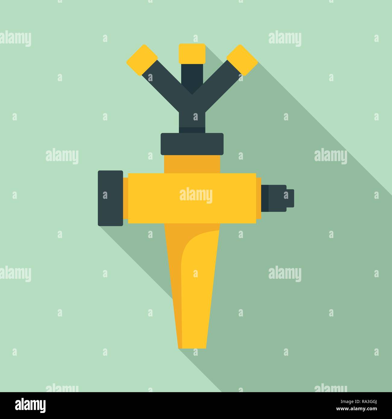 Sprinkler icon. Flat illustration of sprinkler vector icon for web ...