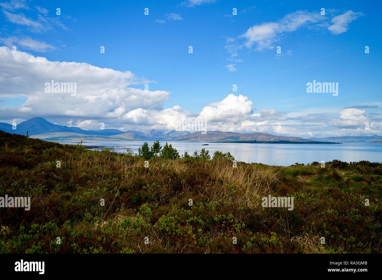 Loch Alsh and the Isle of Skye Stock Photo