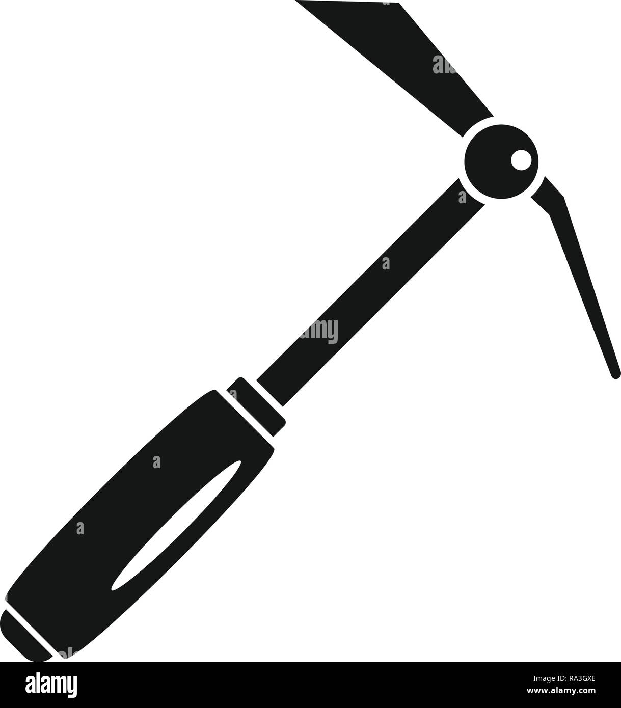 Hand shovel dig icon. Simple illustration of hand shovel dig vector ...