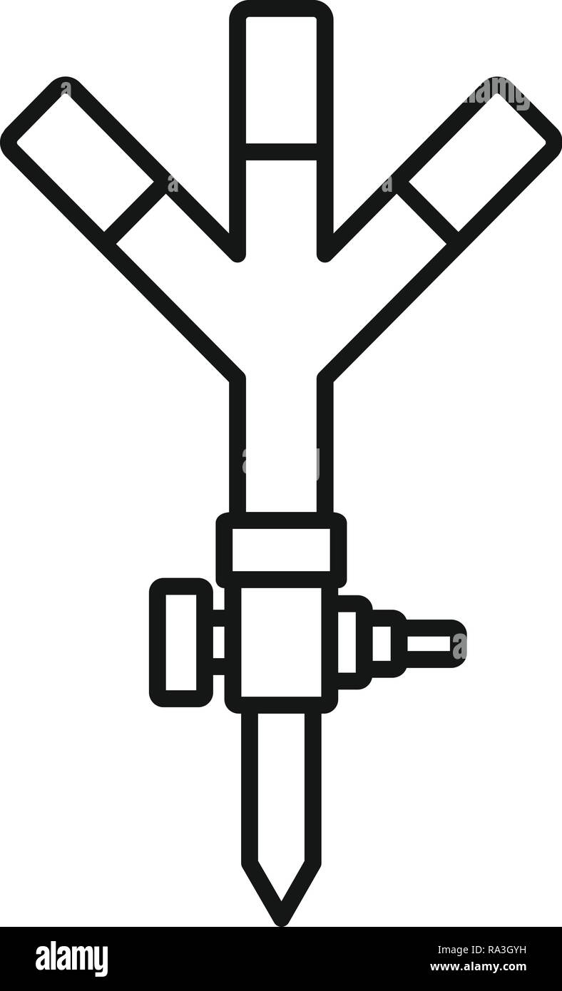Garden sprinkler icon. Outline garden sprinkler vector icon for web ...