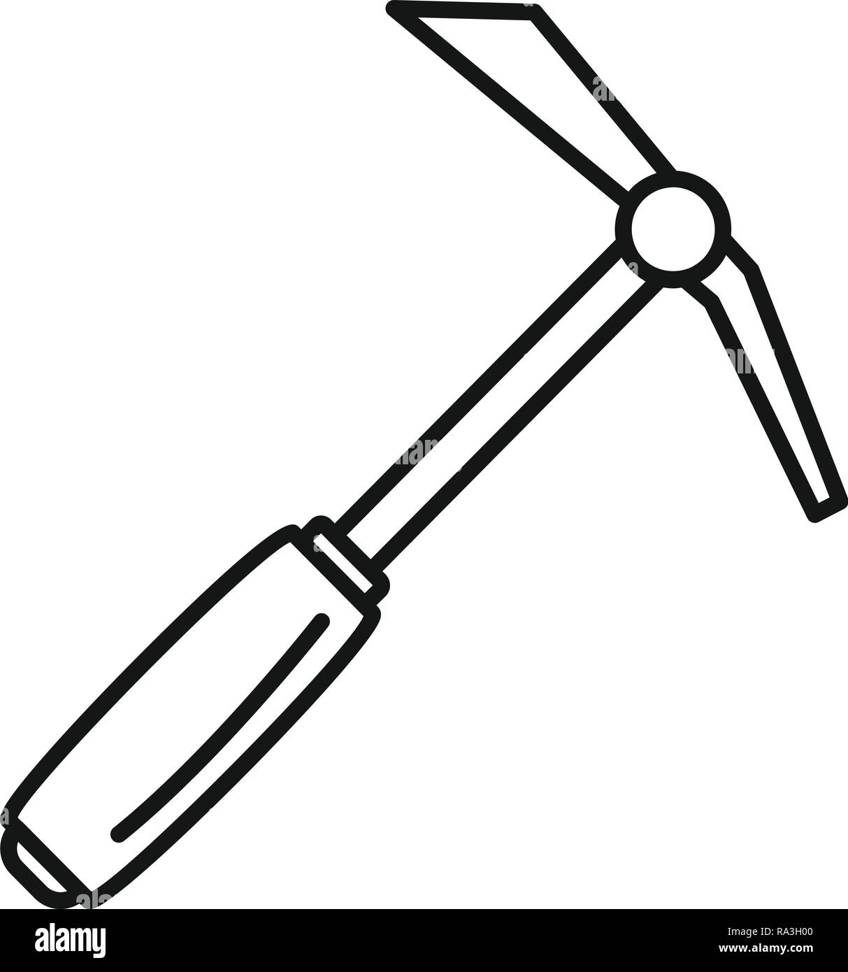 Hand shovel dig icon. Outline hand shovel dig vector icon for web ...