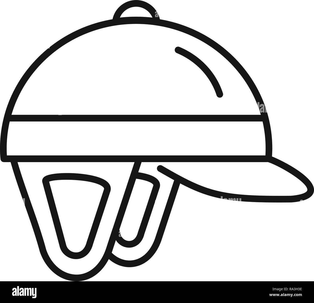 Horseback riding helmet icon. Outline horseback riding helmet vector icon  for web design isolated on white background Stock Vector Image & Art - Alamy
