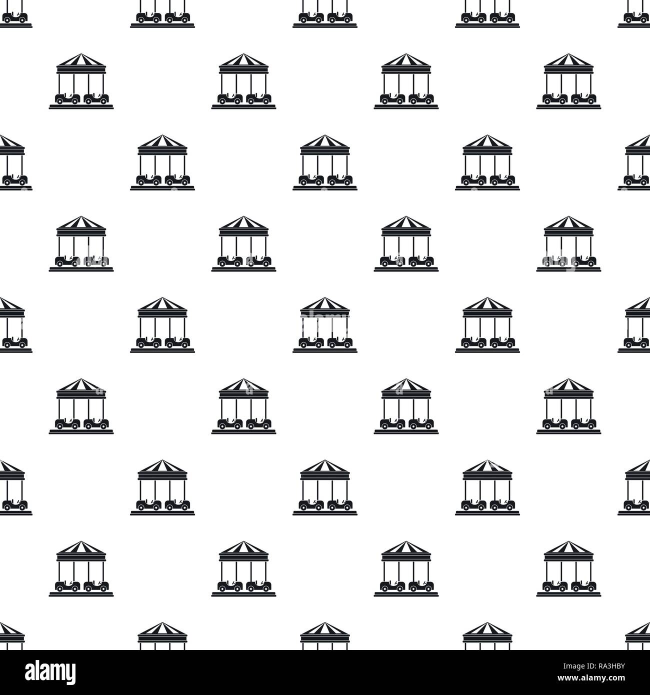 Car carousel pattern seamless vector repeat geometric for any web design Stock Vector