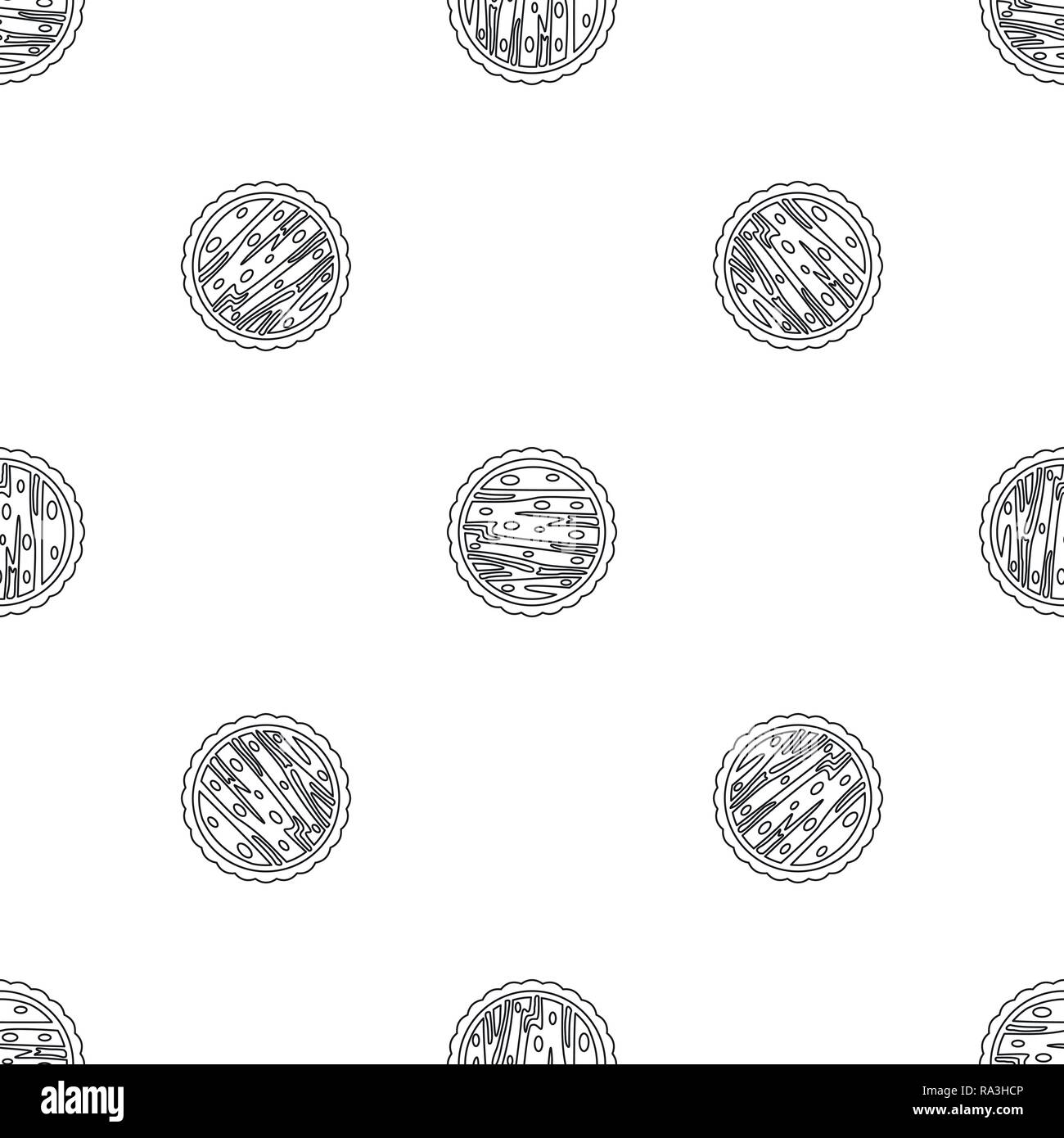 Nuts cake icon. Outline illustration of nuts cake vector icon for web design isolated on white background Stock Vector