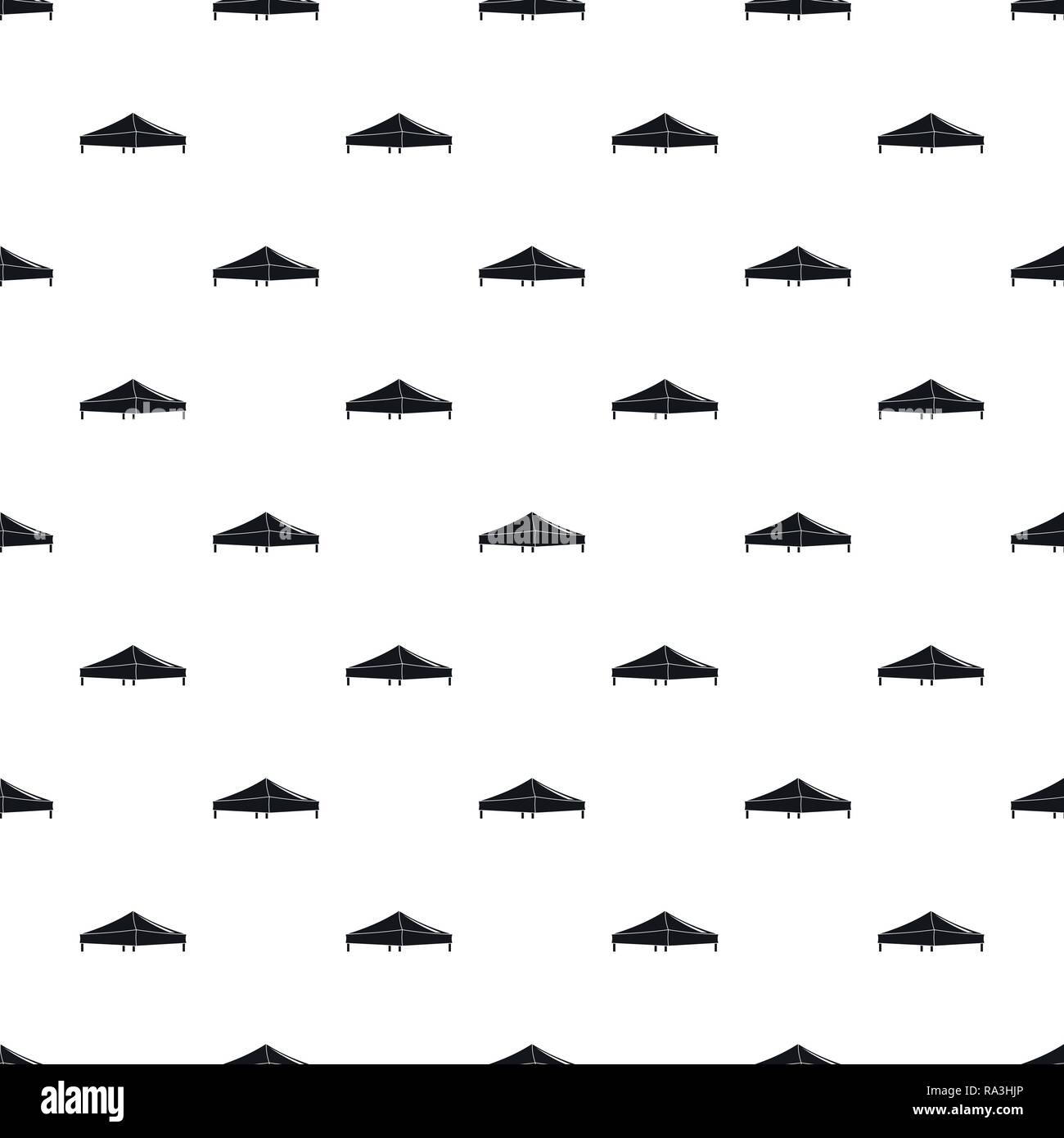 Pavilion tent pattern seamless vector repeat geometric for any web design Stock Vector