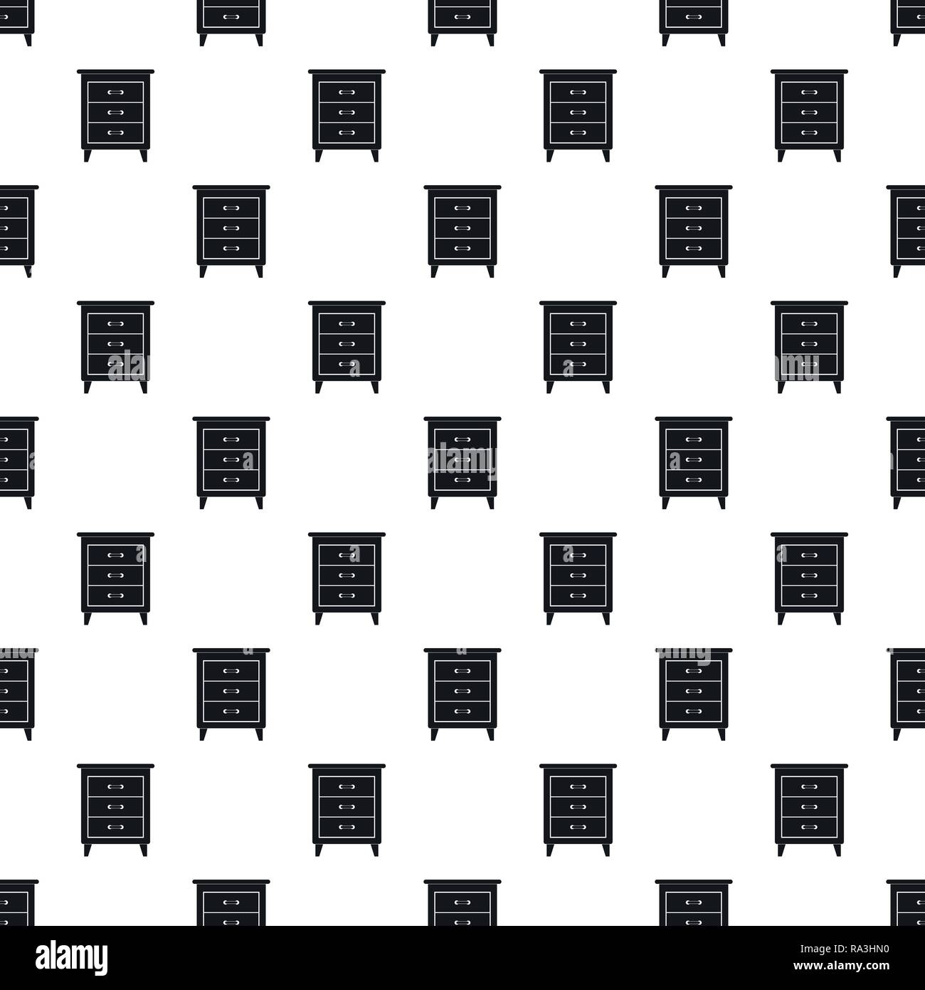 Night stand pattern seamless vector repeat geometric for any web design Stock Vector