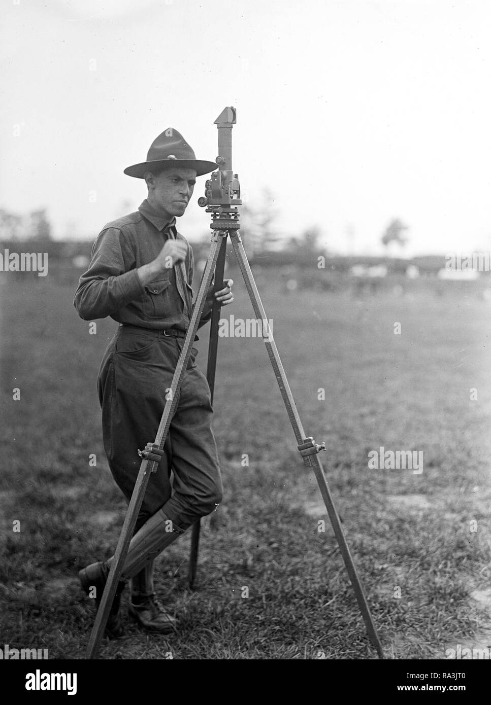 Reserve Soldier Surveying Land Ca 1916 Stock Photo 229961984 Alamy - reserve sold!   ier surveying land ca 1916