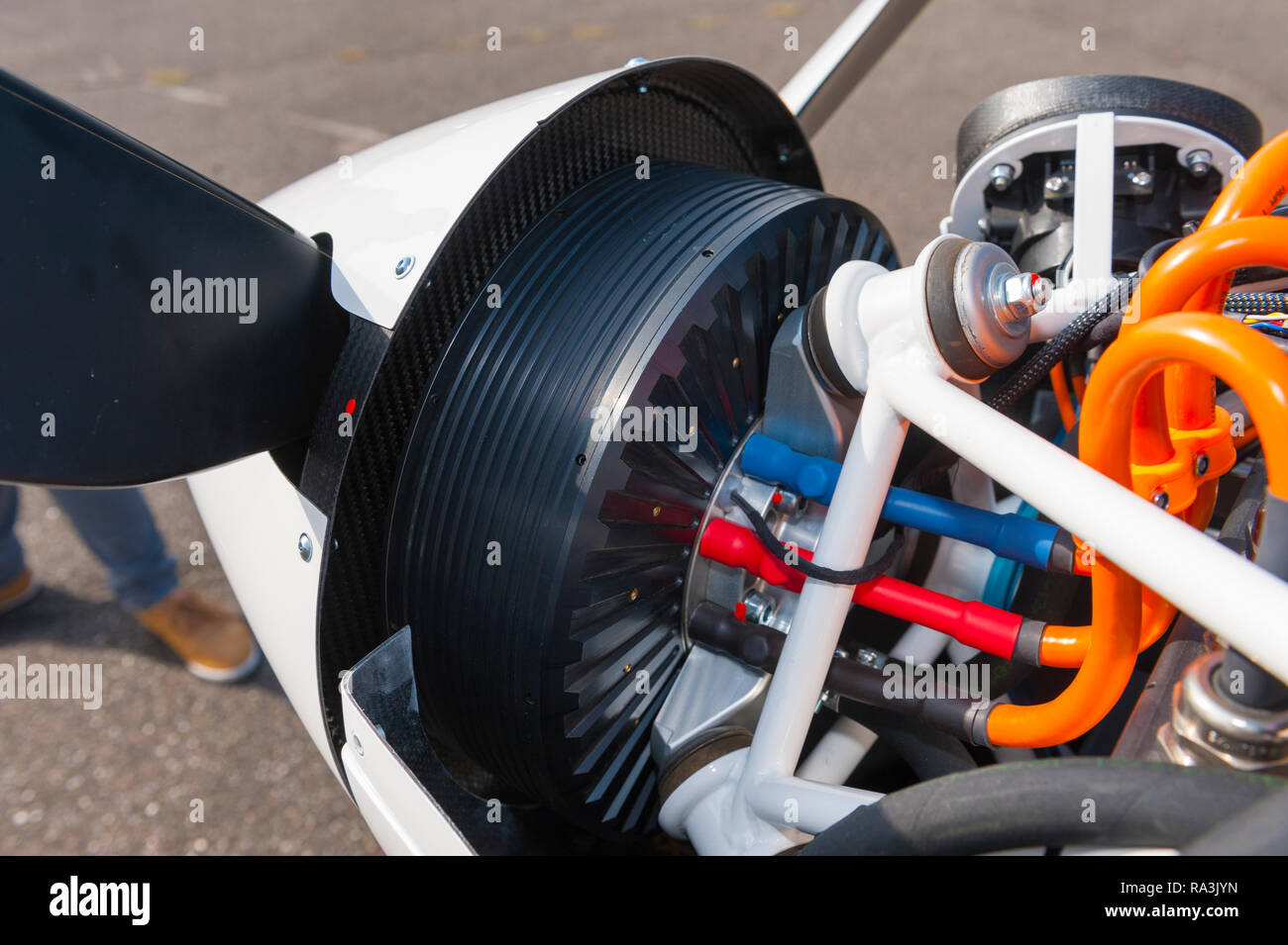 France, Bas-Rhin (67), Haguenau airport, new light airplane electric  Pipistrel Alpha-Electro, brushless electric motor of 60 kW Stock Photo -  Alamy