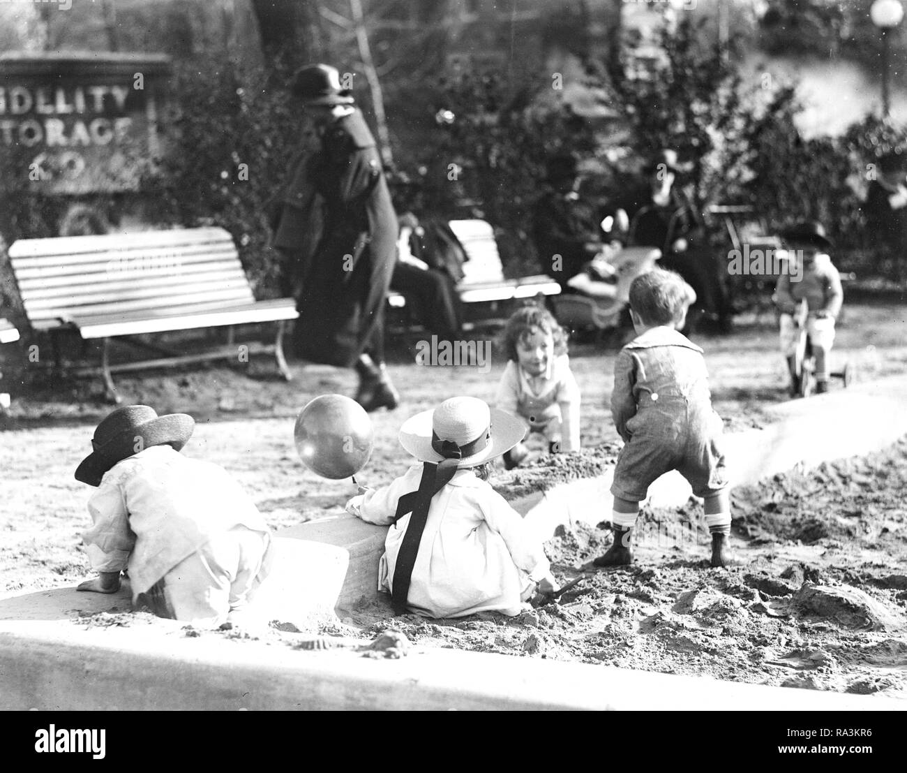 Children playing outside ca. 19191921 (early 1900s Stock Photo Alamy