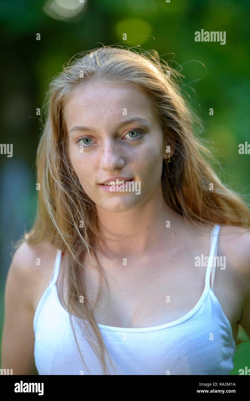 German blond woman portrait hi-res stock photography and images - Alamy