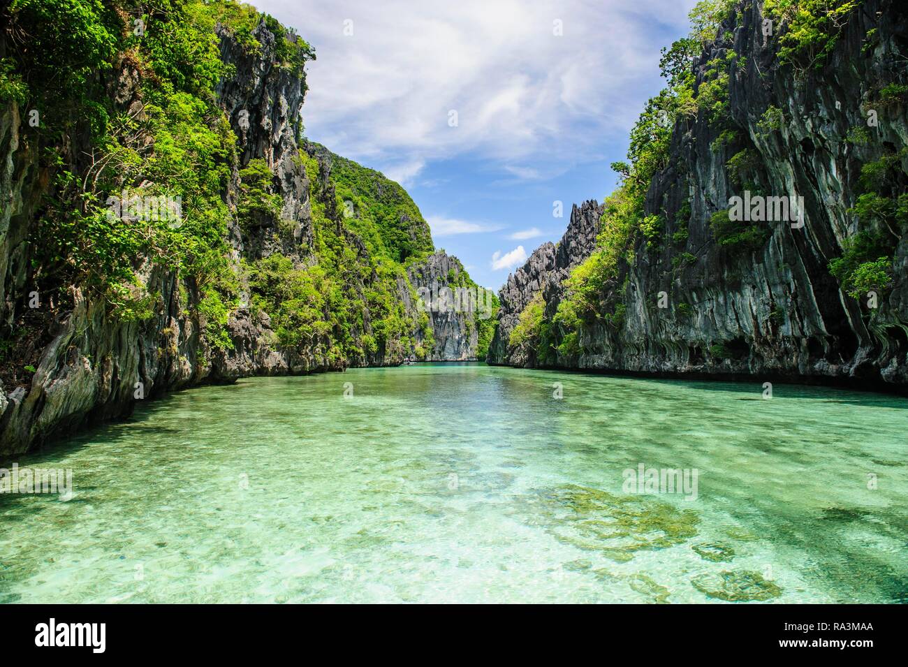 El Nido and the Bacuit archipelago, Palawan, Philippines Stock Photo