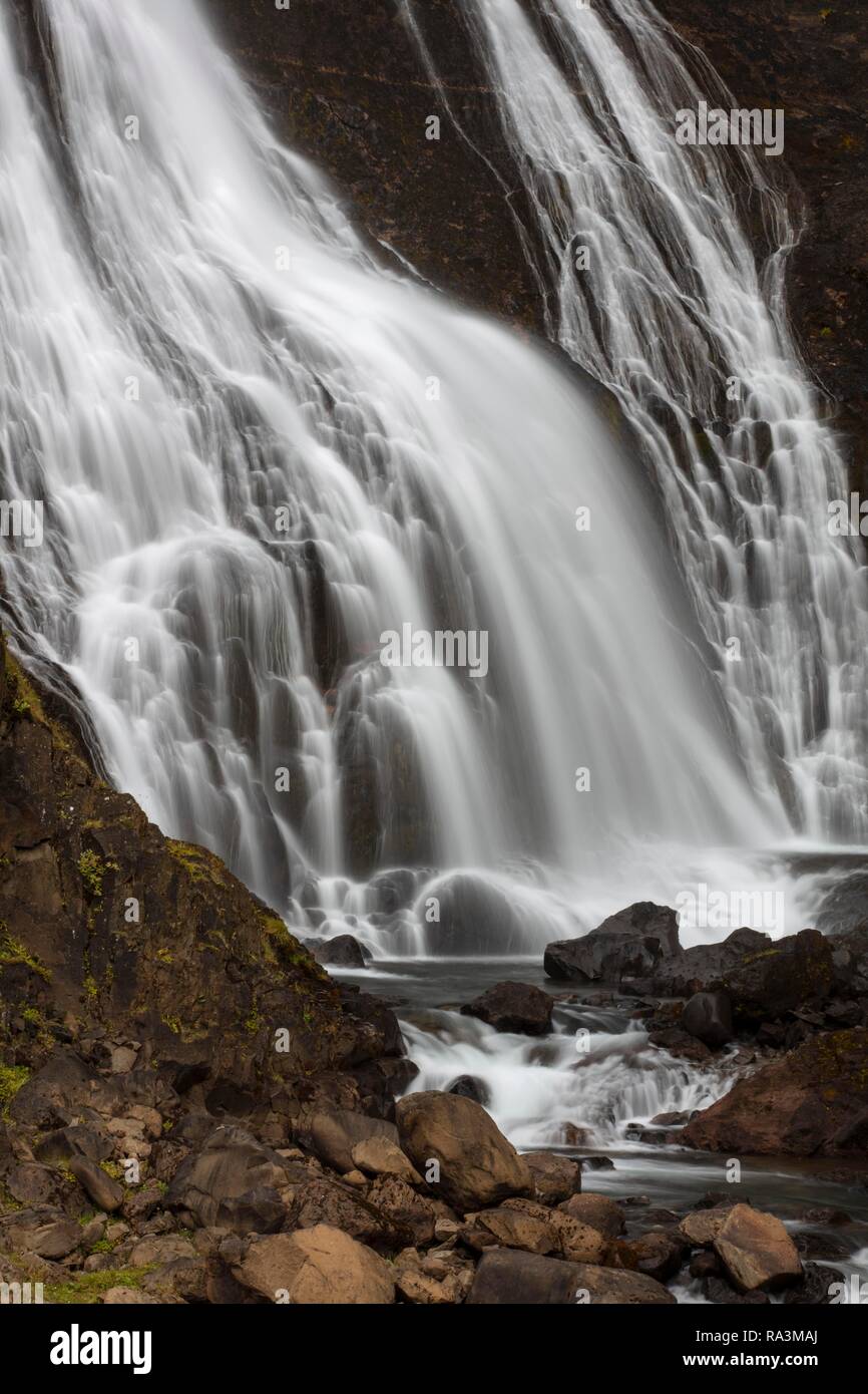 Rjukanfossen, Waterfall, Jökuldalur, Iceland Stock Photo